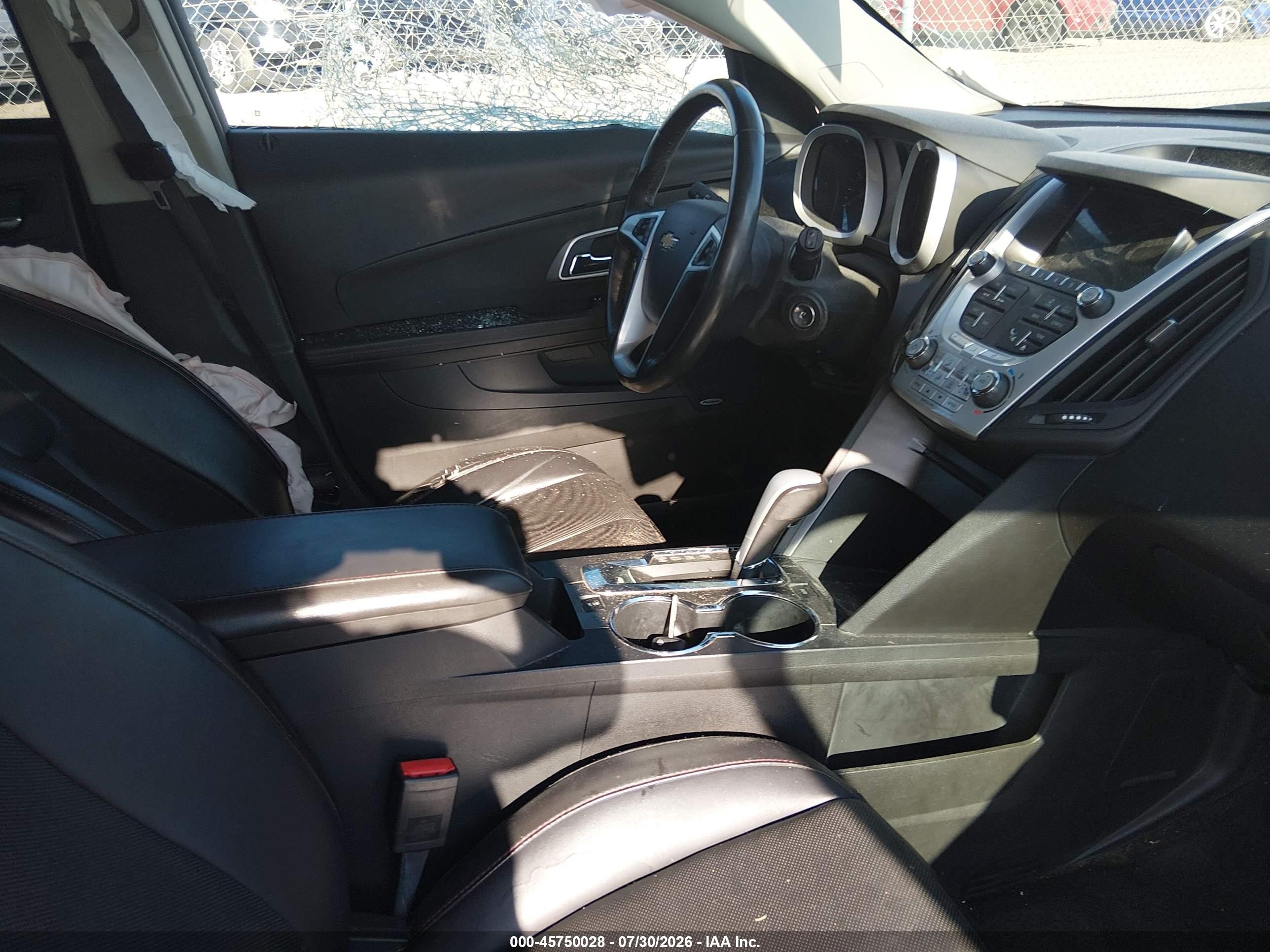 2013 Chevrolet Equinox Ltz White vin: 1GNALFEK5DZ133287
