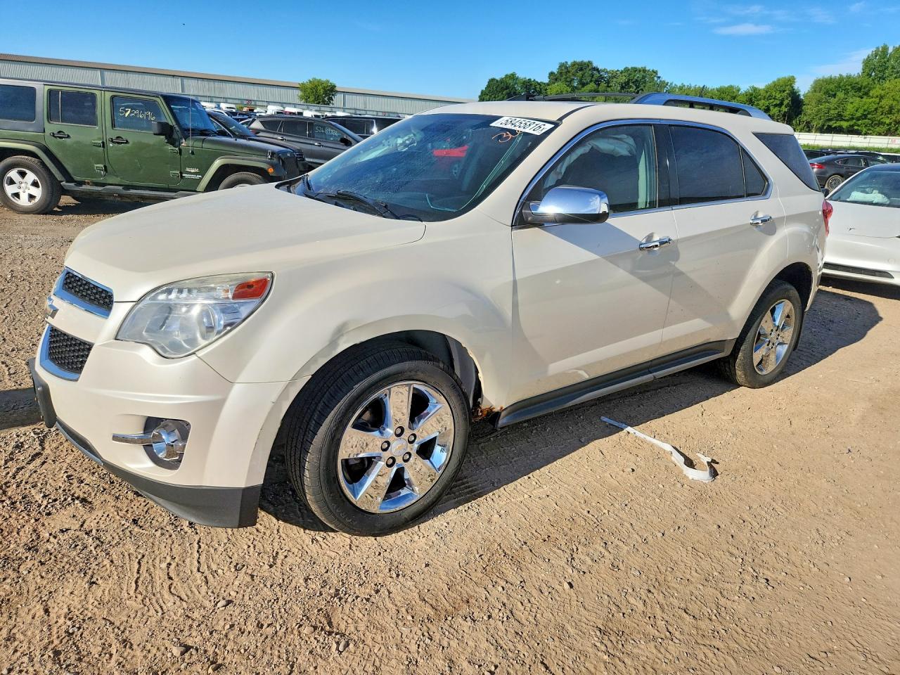 2013 Chevrolet Equinox Ltz White vin: 1GNALFEK7DZ128138