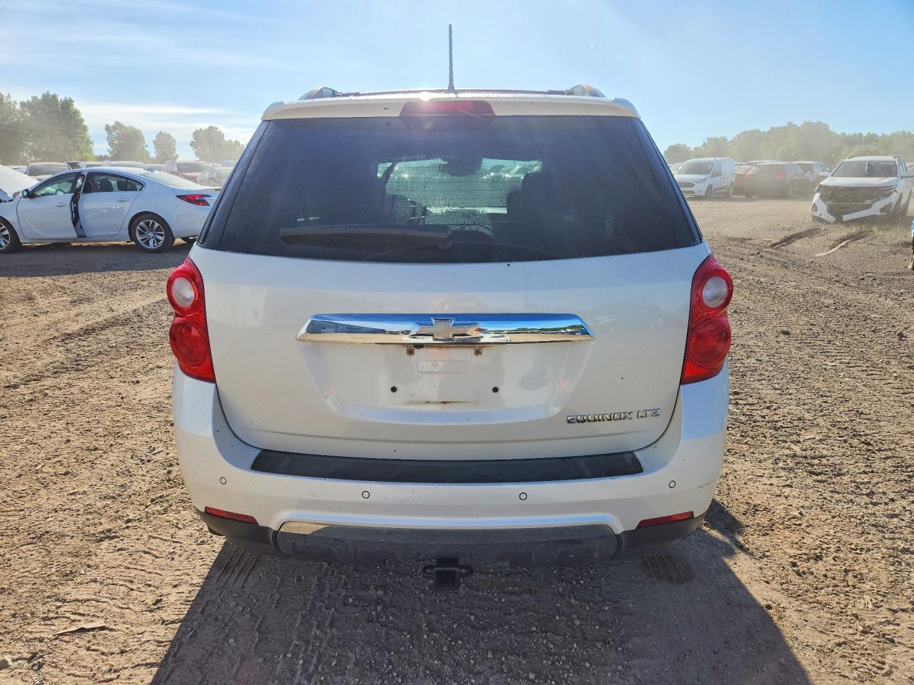 2013 Chevrolet Equinox Ltz White vin: 1GNALFEK7DZ128138