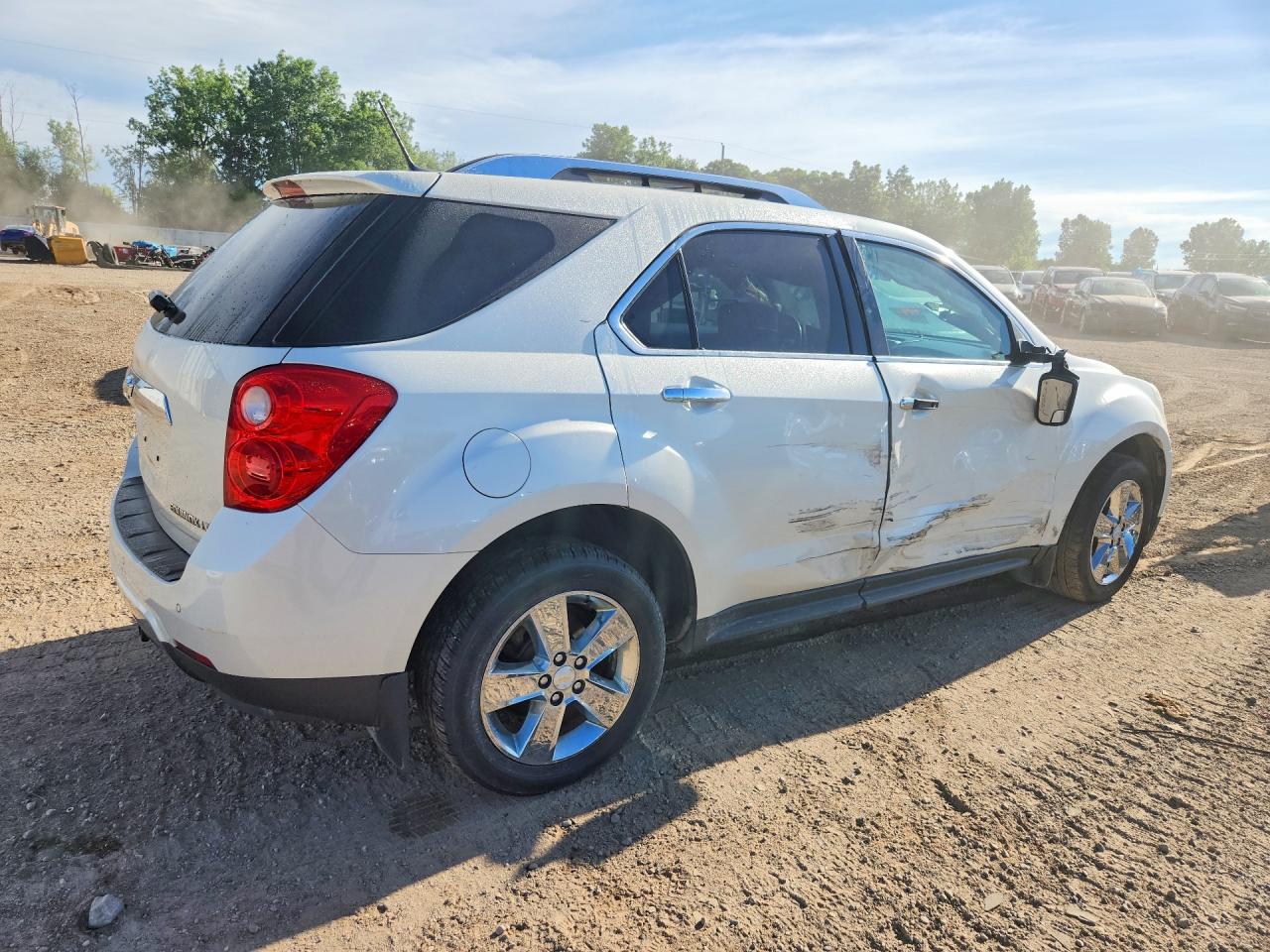 2013 Chevrolet Equinox Ltz White vin: 1GNALFEK7DZ128138
