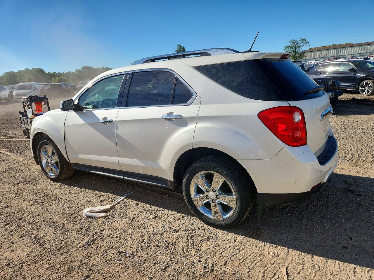 2013 Chevrolet Equinox Ltz White vin: 1GNALFEK7DZ128138