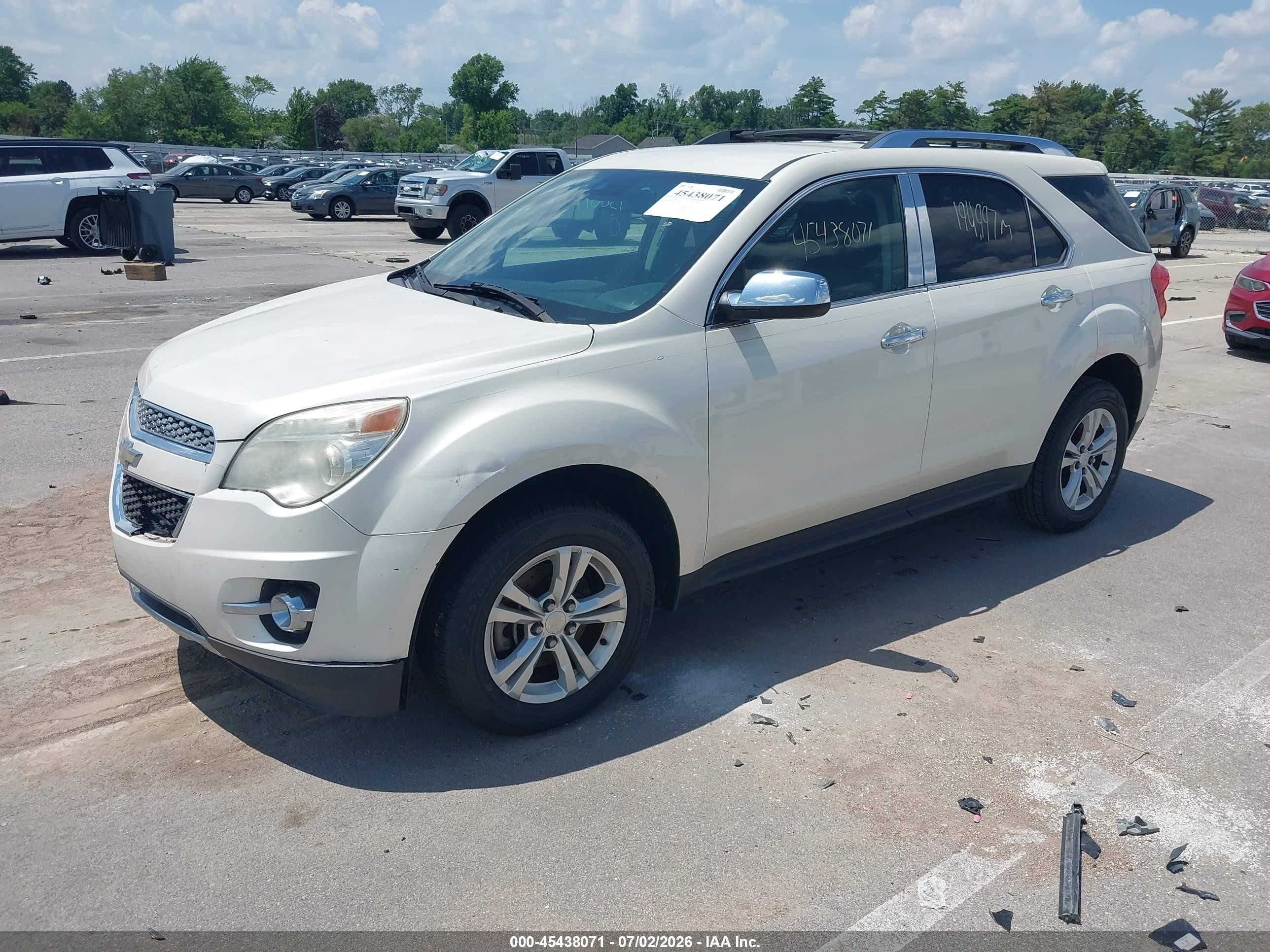 2013 Chevrolet Equinox Ltz Белый vin: 1GNALFEK8DZ130335