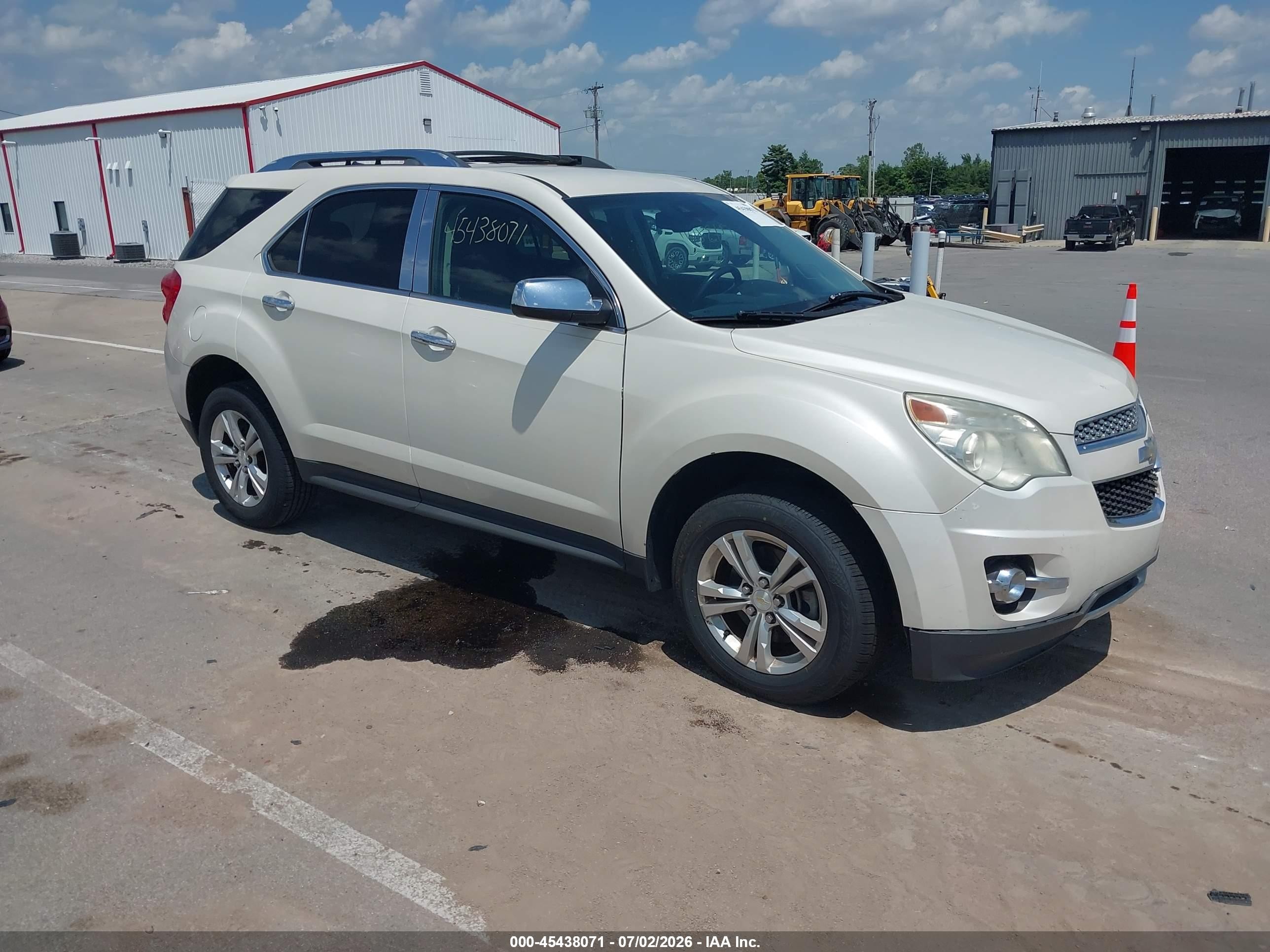 2013 Chevrolet Equinox Ltz White vin: 1GNALFEK8DZ130335