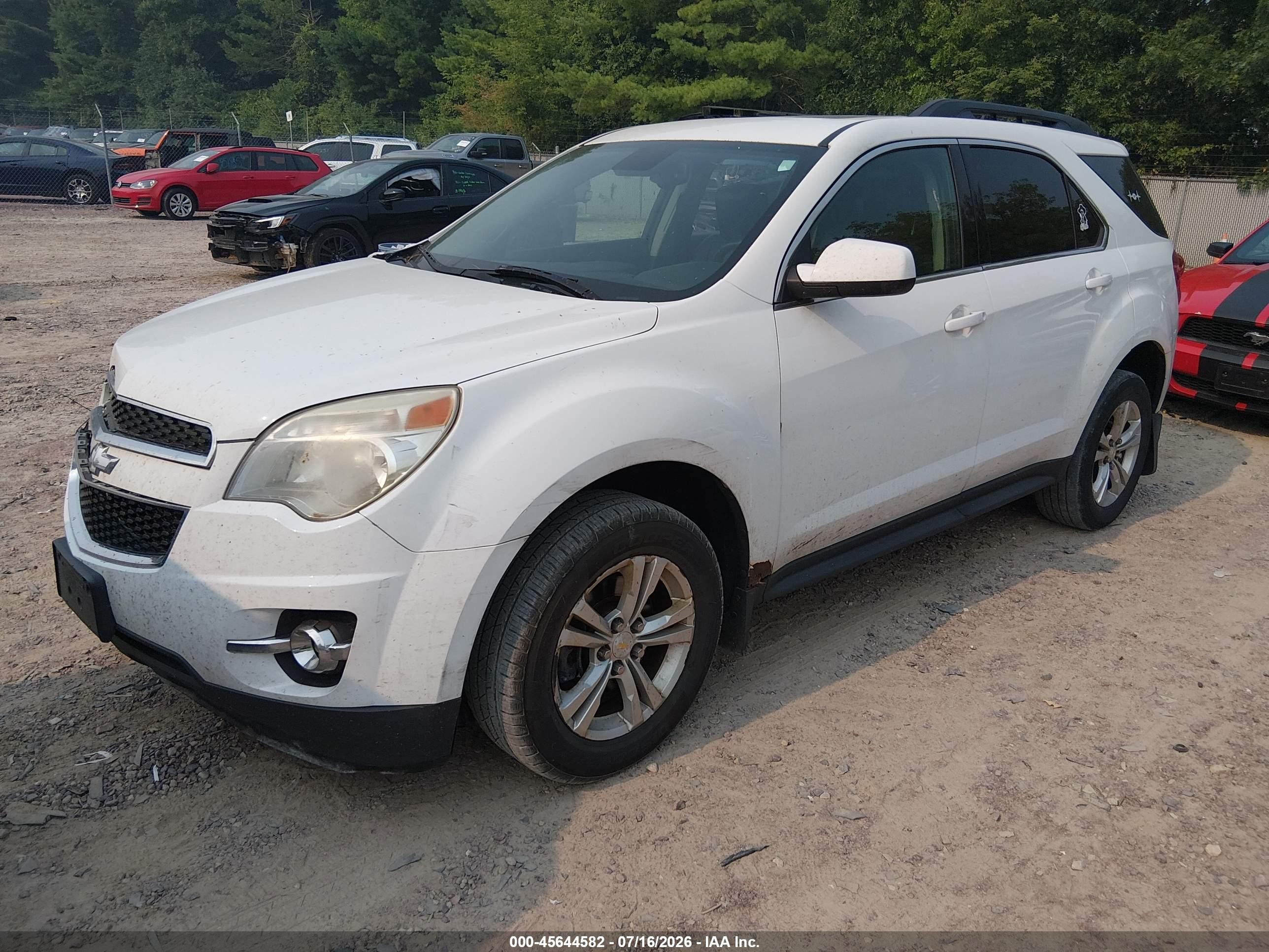 2013 Chevrolet Equinox Lt Белый vin: 1GNALPEK1DZ102186