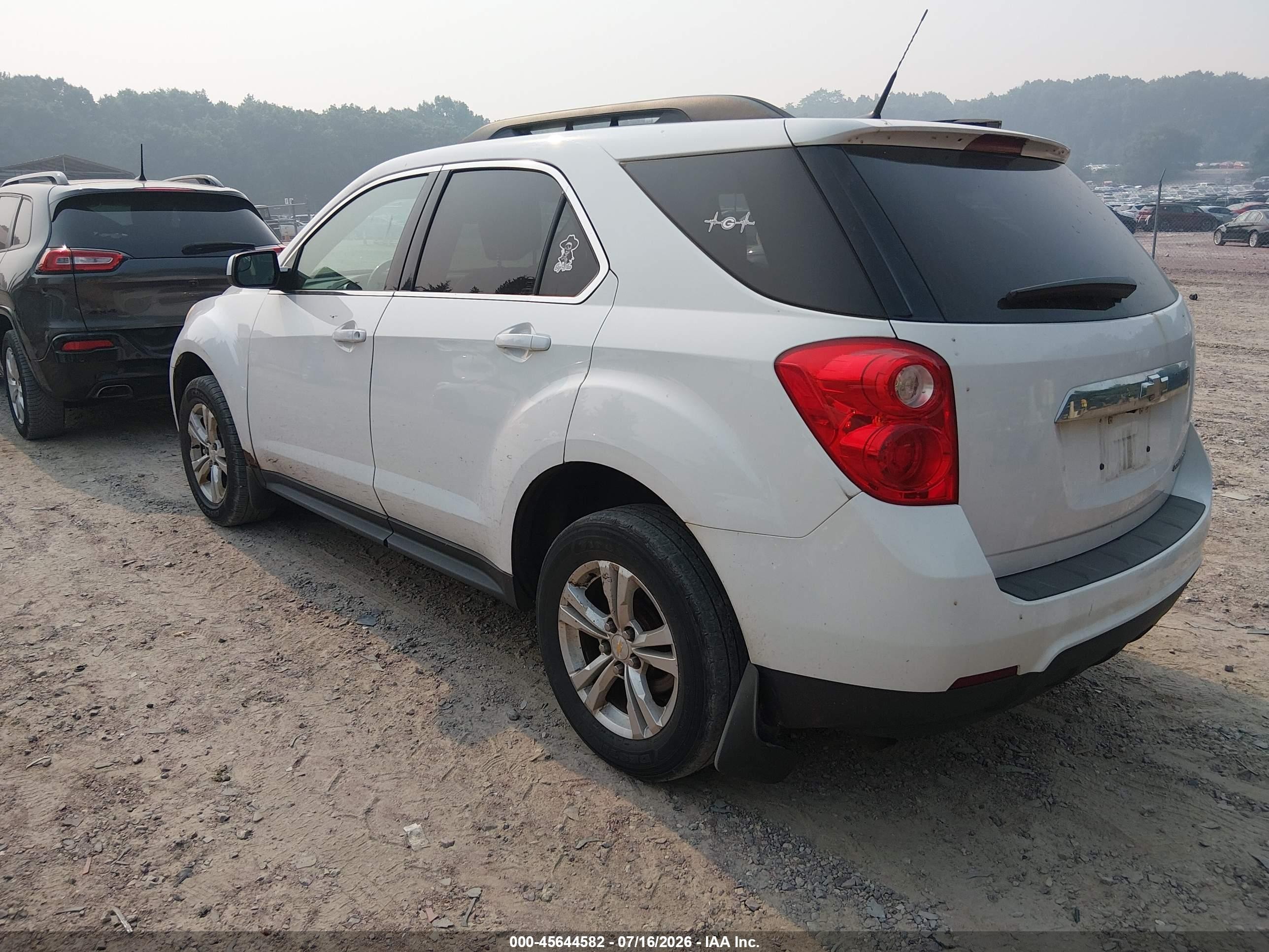 2013 Chevrolet Equinox Lt Белый vin: 1GNALPEK1DZ102186