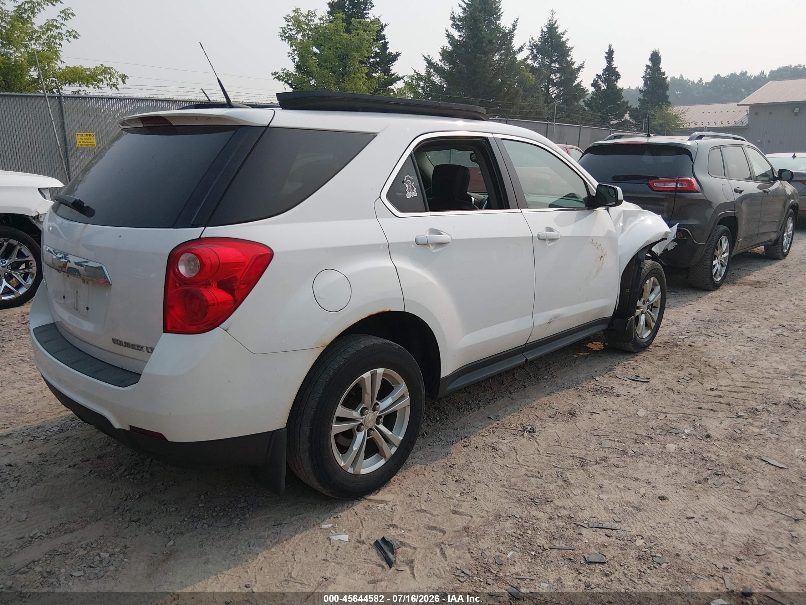 2013 Chevrolet Equinox Lt Белый vin: 1GNALPEK1DZ102186