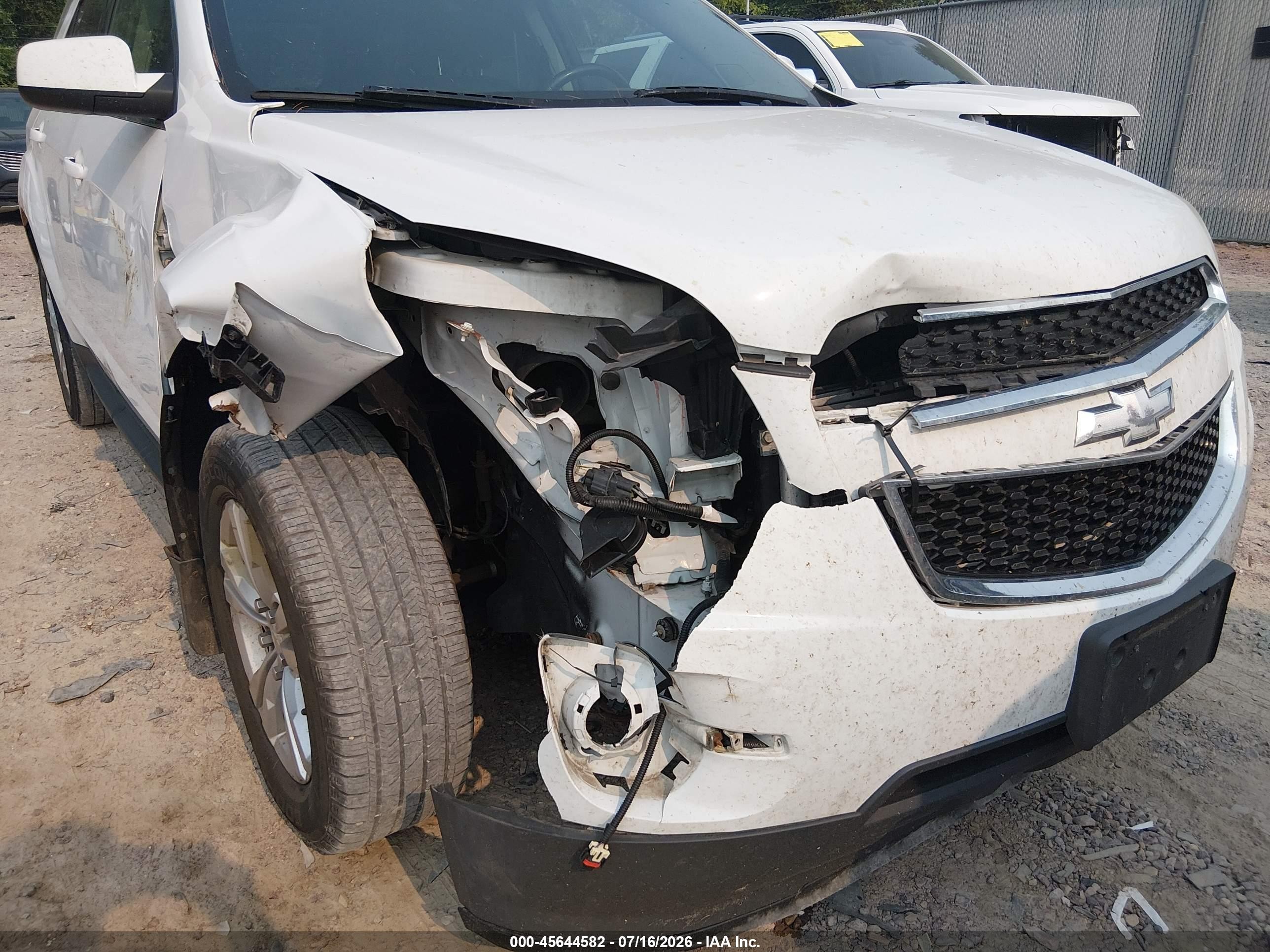 2013 Chevrolet Equinox Lt Белый vin: 1GNALPEK1DZ102186