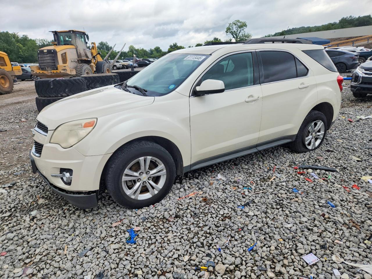 2013 Chevrolet Equinox Lt White vin: 1GNALPEK2DZ120292