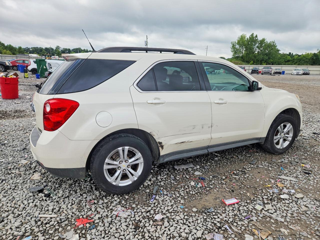 2013 Chevrolet Equinox Lt White vin: 1GNALPEK2DZ120292