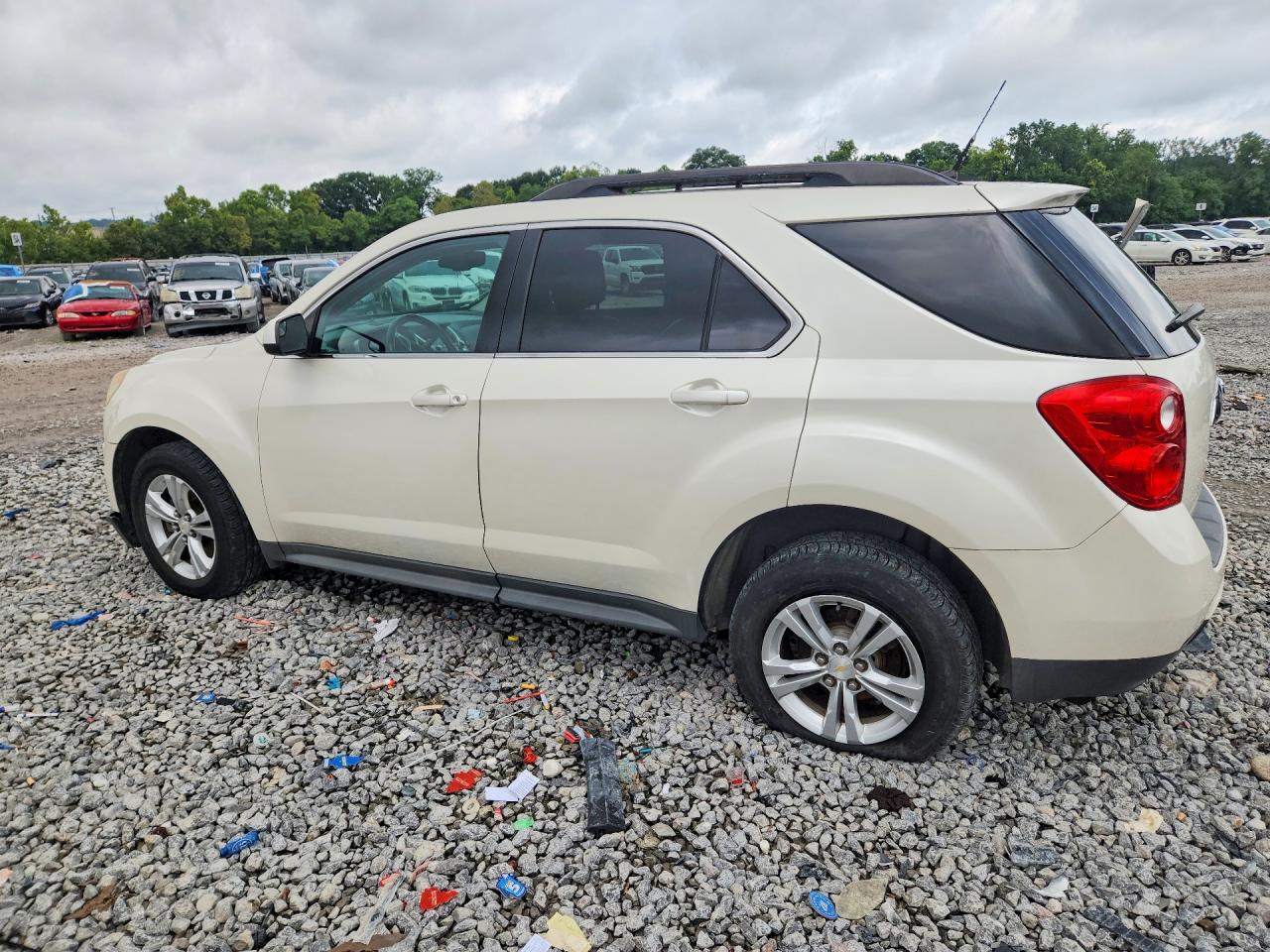 2013 Chevrolet Equinox Lt White vin: 1GNALPEK2DZ120292