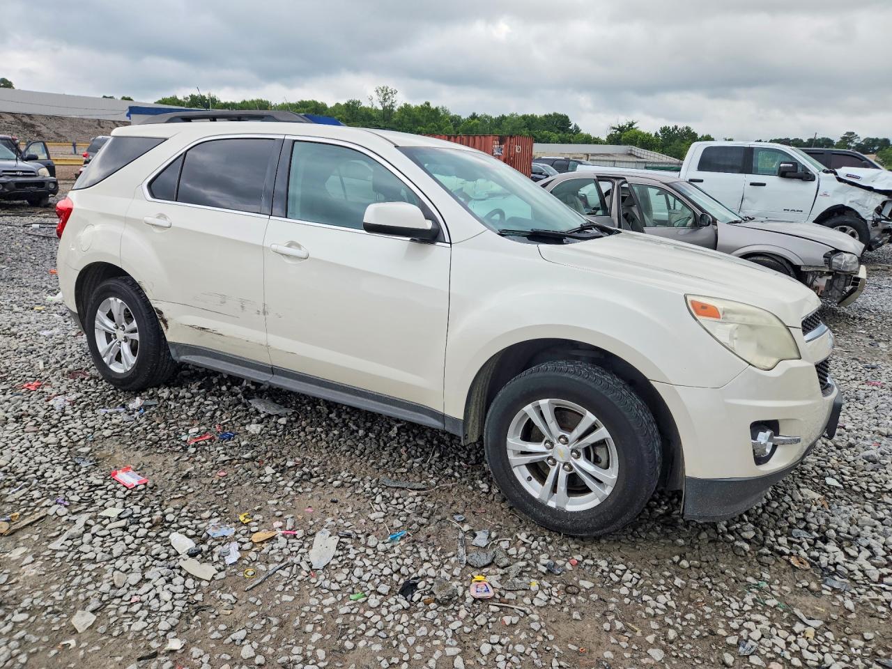 2013 Chevrolet Equinox Lt White vin: 1GNALPEK2DZ120292