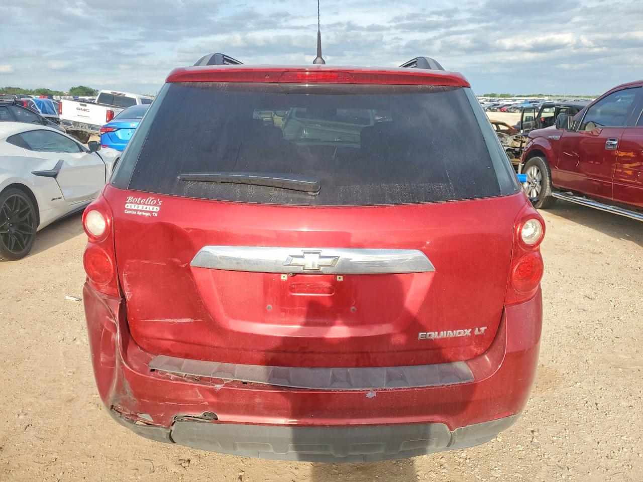 2013 Chevrolet Equinox Lt Red vin: 1GNALPEK7DZ115959