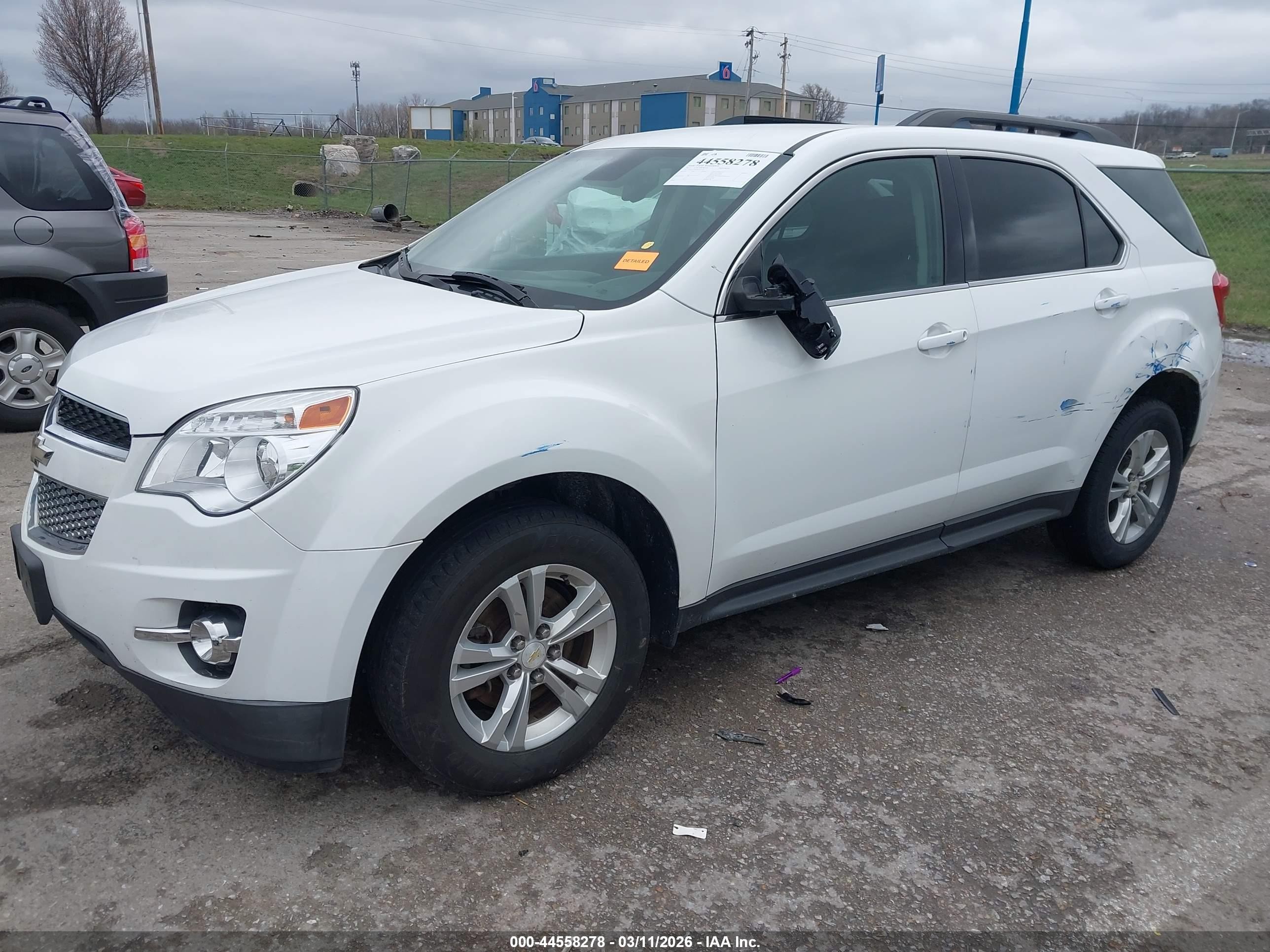 2013 Chevrolet Equinox 2lt White vin: 1GNALPEK9DZ103702