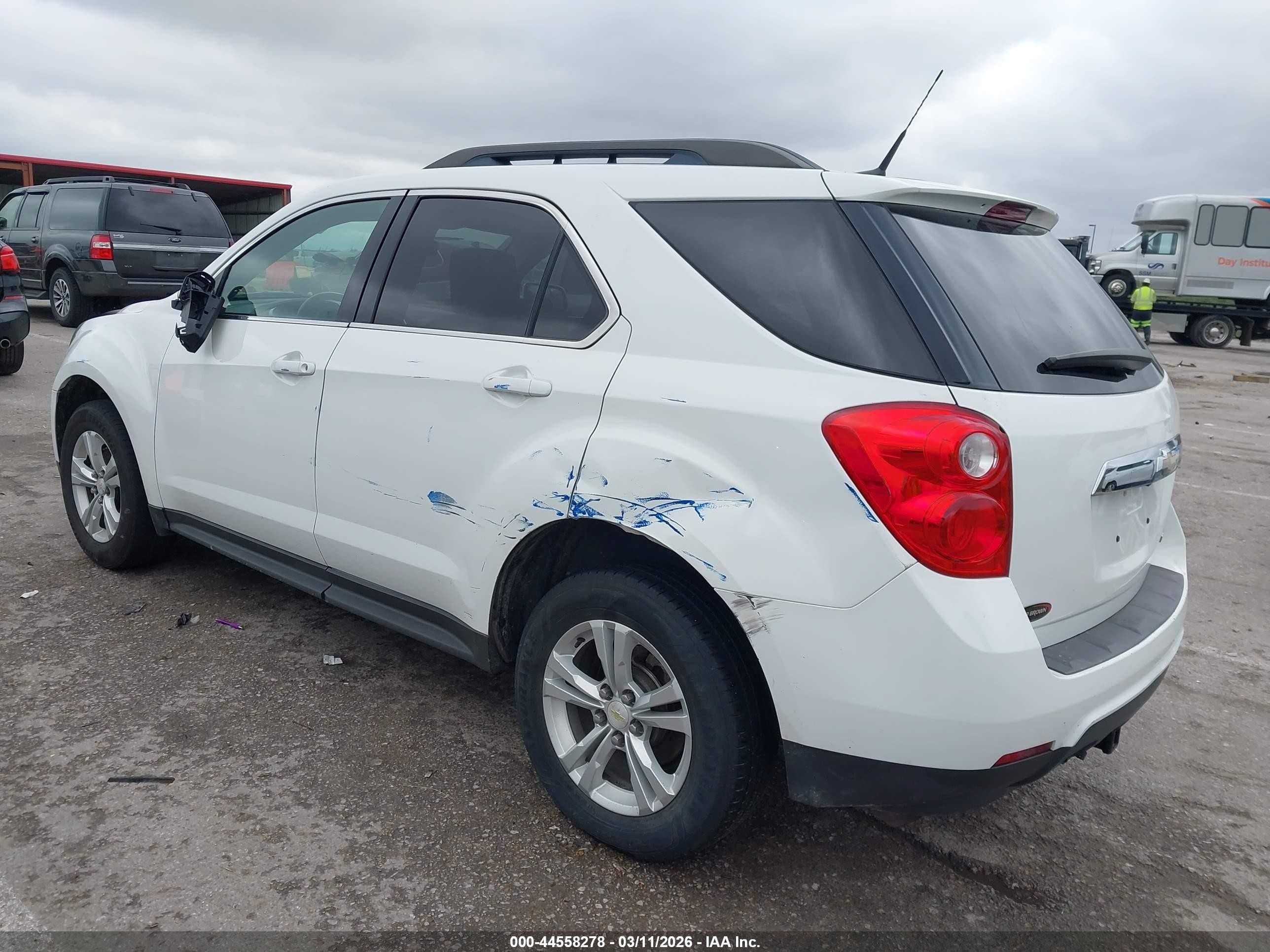 2013 Chevrolet Equinox 2lt White vin: 1GNALPEK9DZ103702