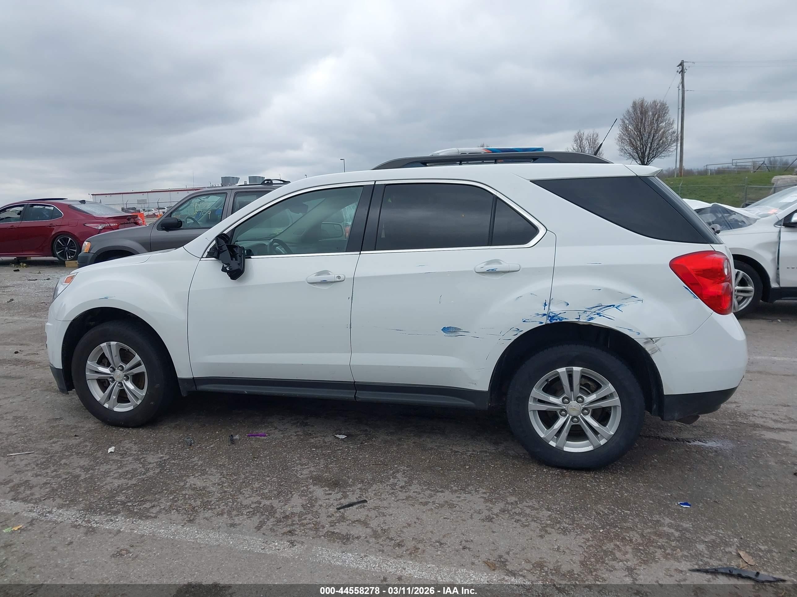 2013 Chevrolet Equinox 2lt White vin: 1GNALPEK9DZ103702