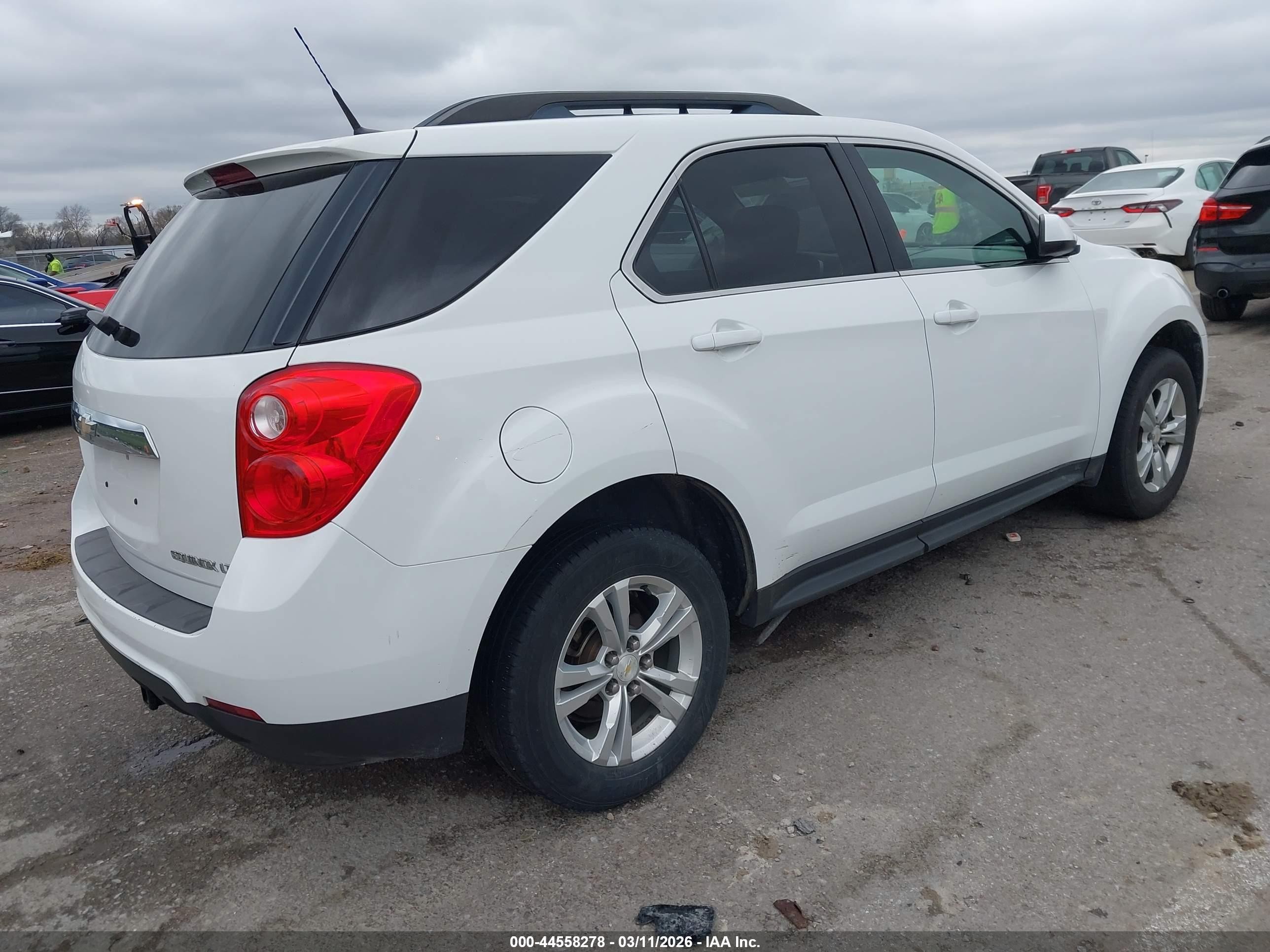 2013 Chevrolet Equinox 2lt White vin: 1GNALPEK9DZ103702
