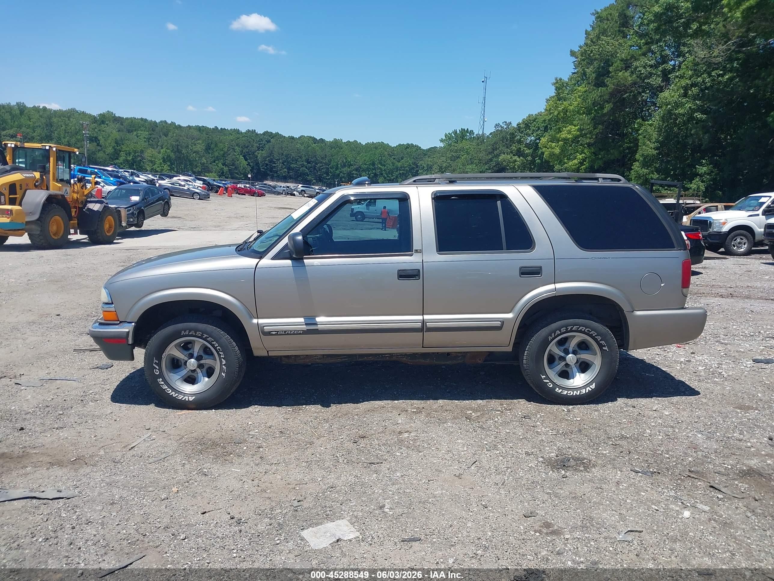 2001 Chevrolet Blazer Ls Brown vin: 1GNCS13W112230138