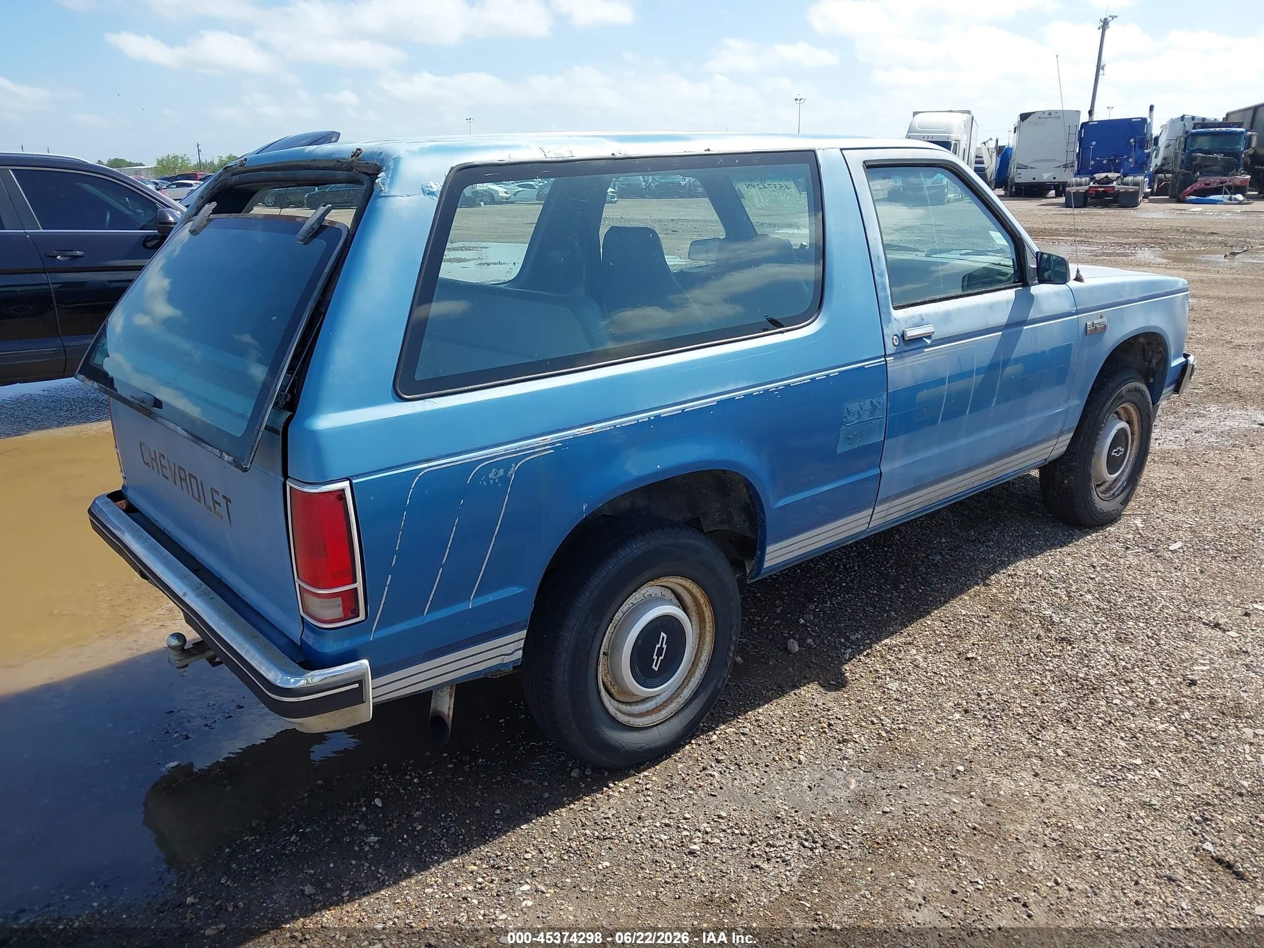1988 Chevrolet Blazer S10 Blue vin: 1GNCS18EXJ8149782