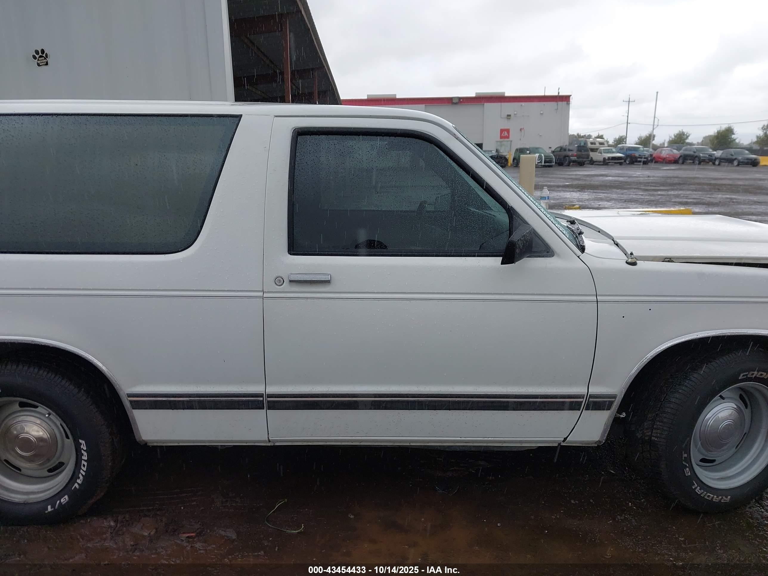 1987 Chevrolet Blazer S10 Белый vin: 1GNCS18R6H8189905
