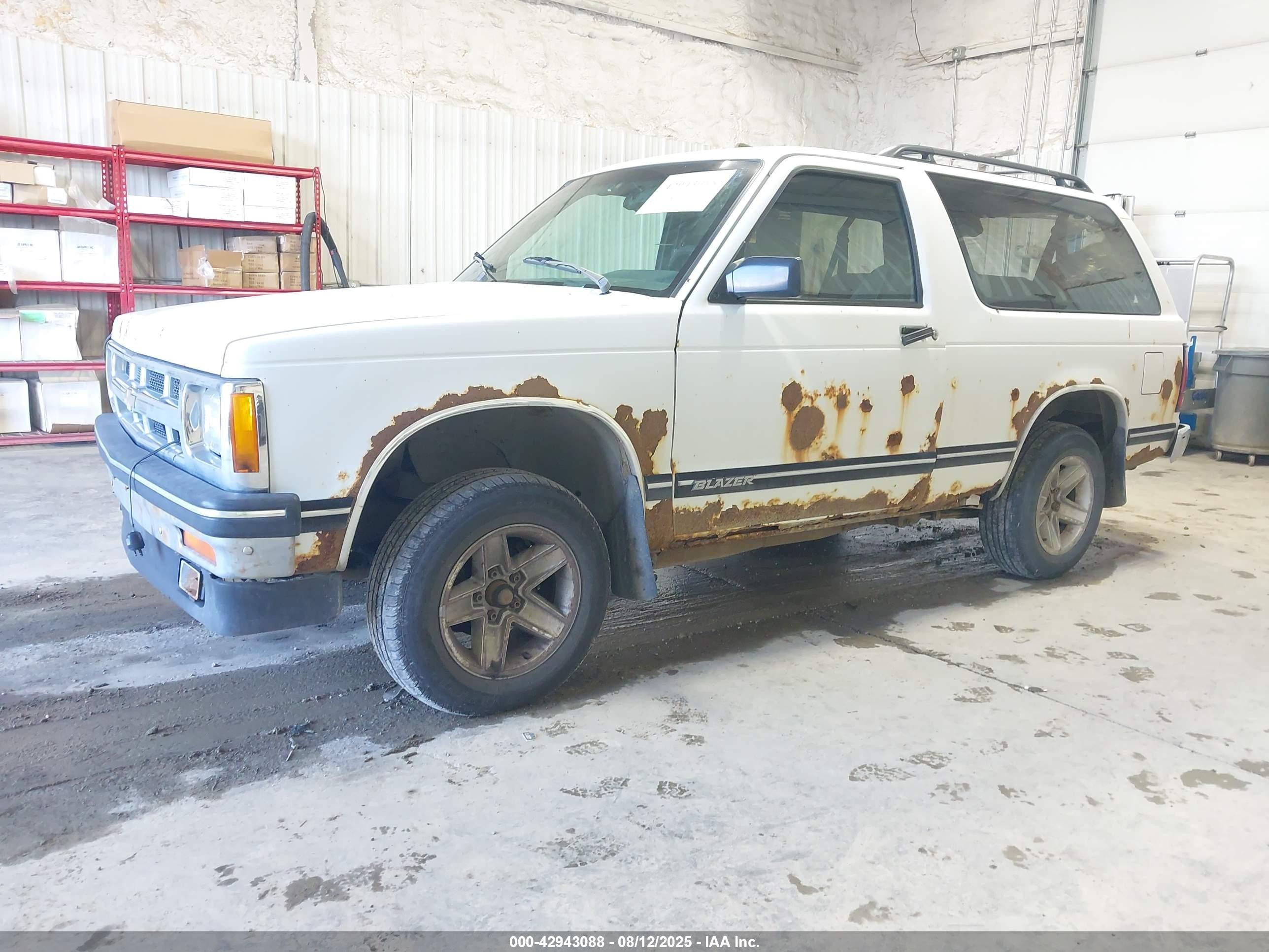 1994 Chevrolet Blazer S10 White vin: 1GNCS18W0R0112470