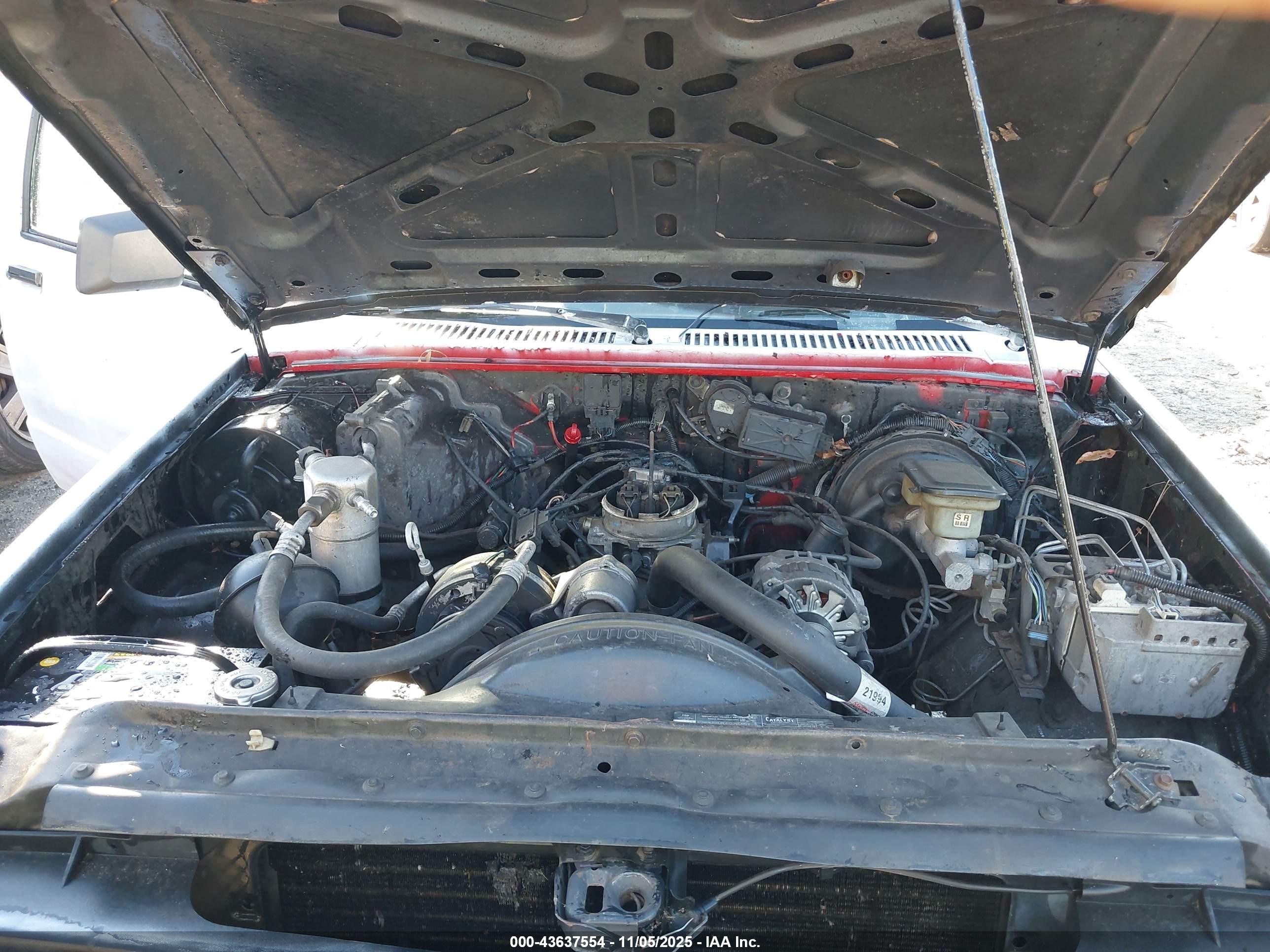 1992 Chevrolet Blazer S10 White vin: 1GNCS18Z1N0132425