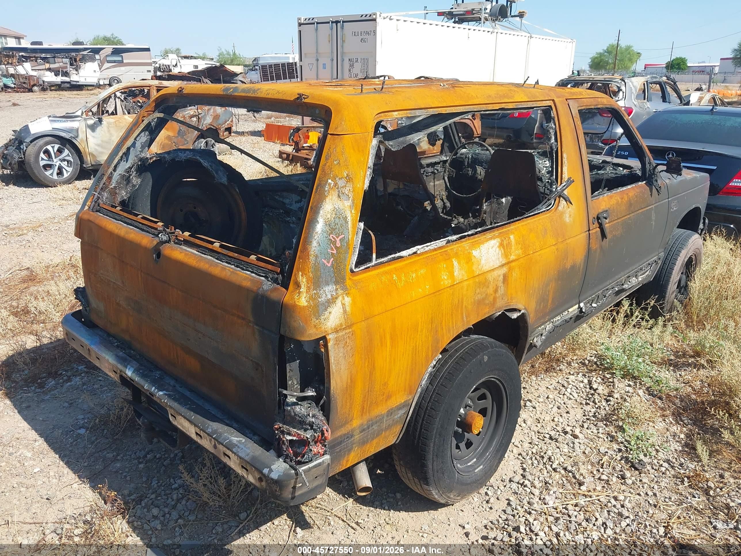 1988 Chevrolet Blazer S10 Black vin: 1GNCT18RXJ0171506