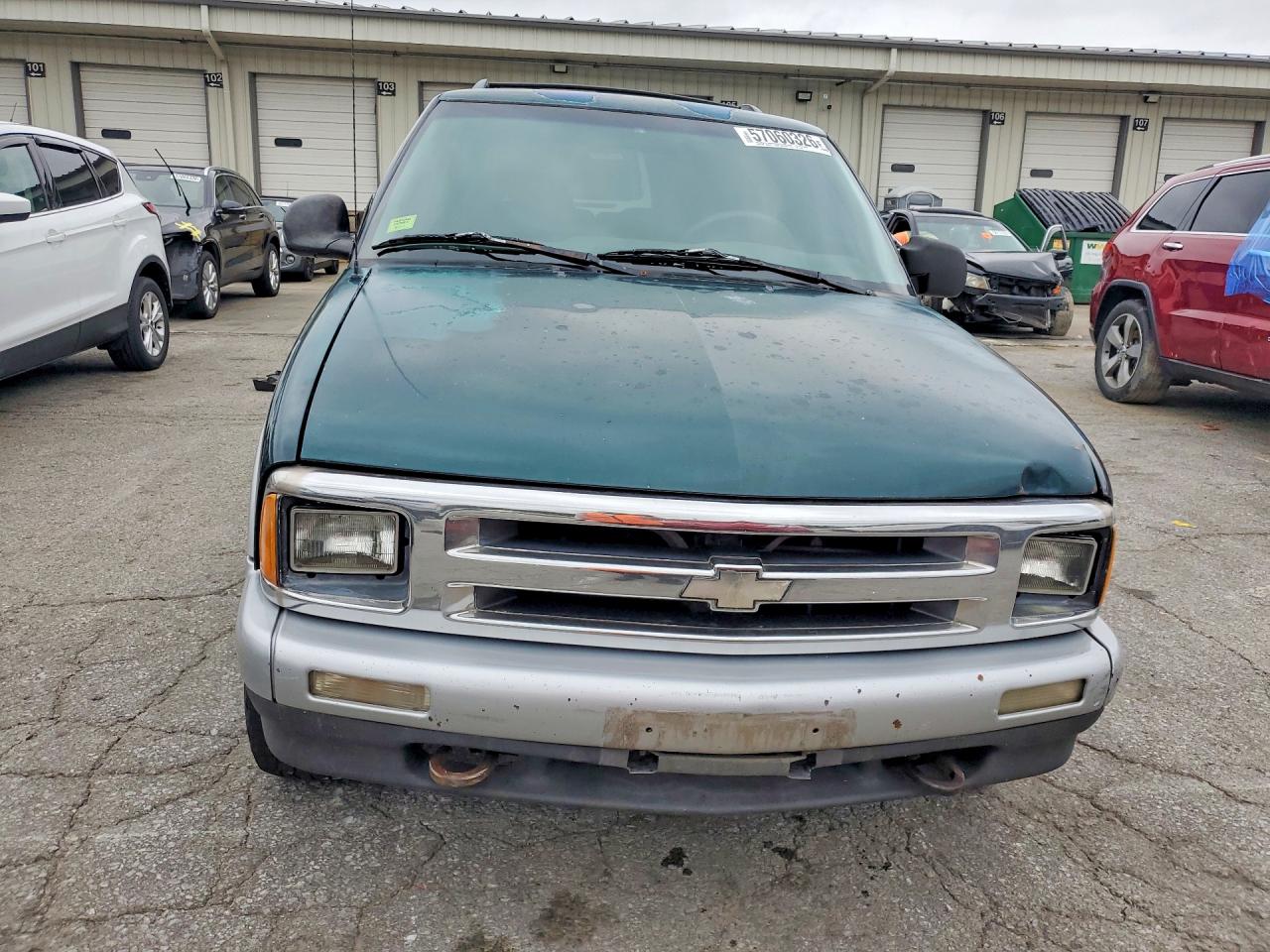 1996 Chevrolet Blazer Green vin: 1GNCT18W5TK166484