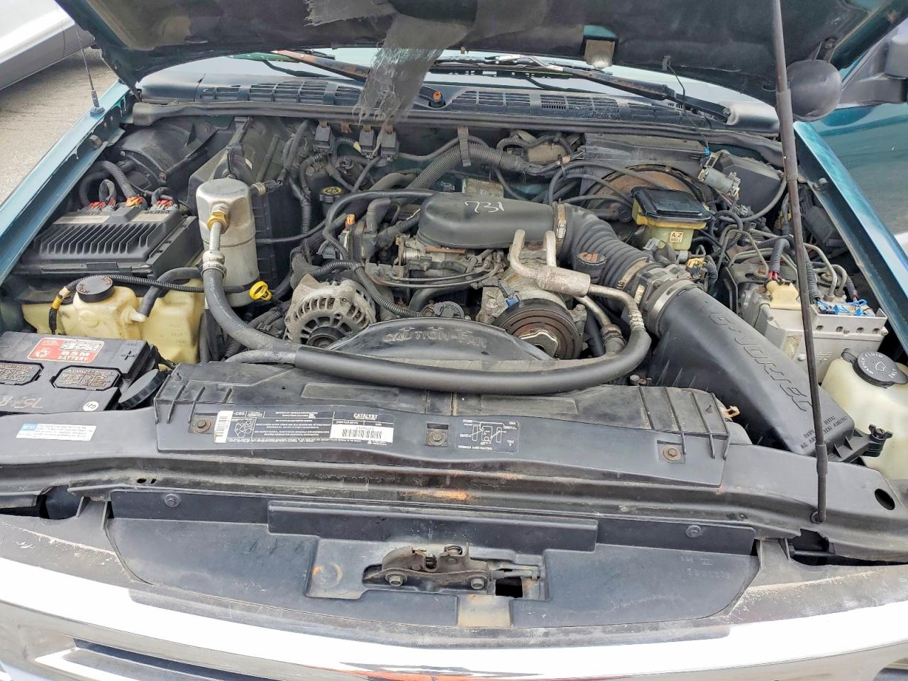 1996 Chevrolet Blazer Green vin: 1GNCT18W5TK166484