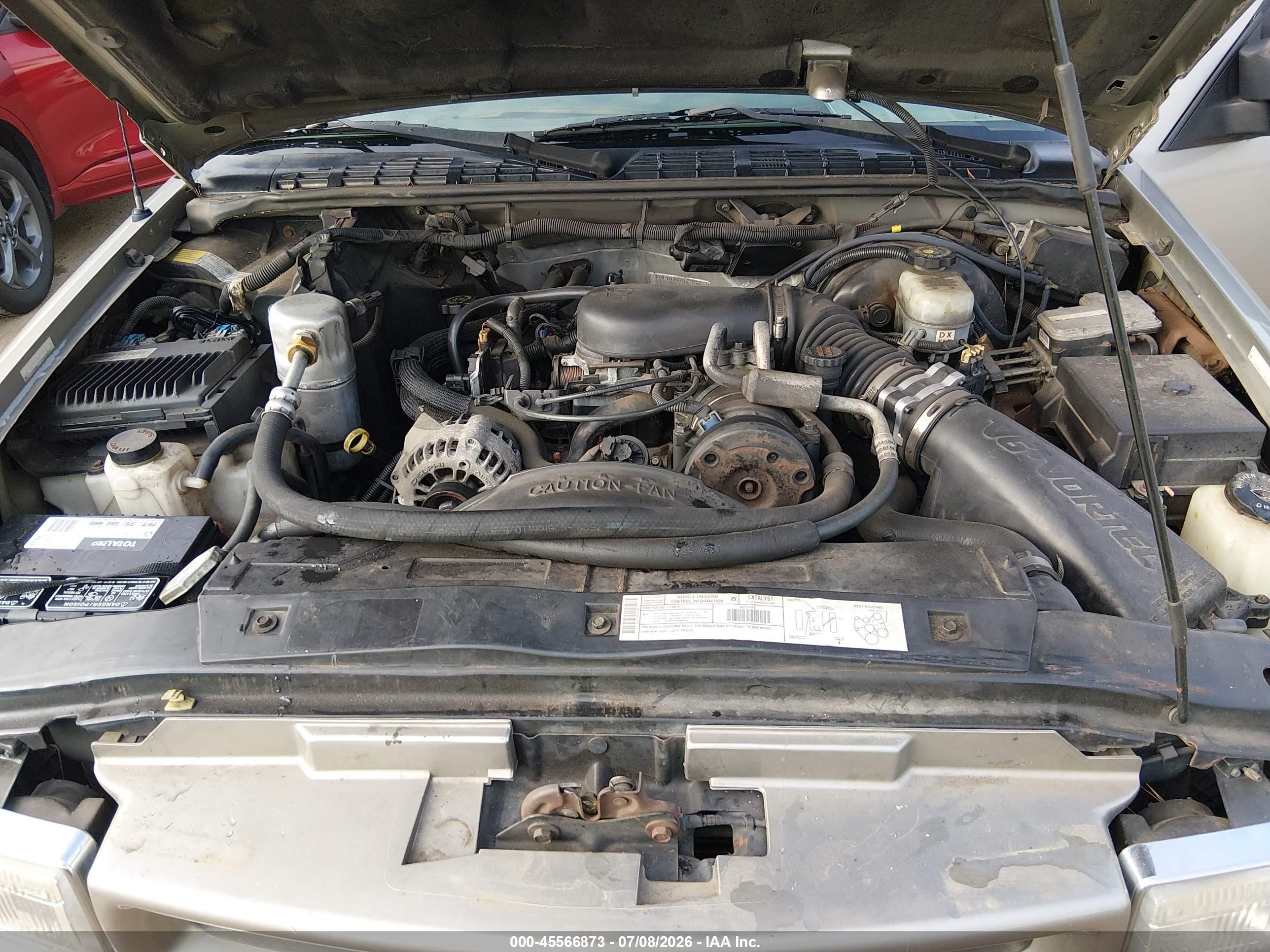 2000 Chevrolet Blazer Ls Gold vin: 1GNCT18W8YK135513
