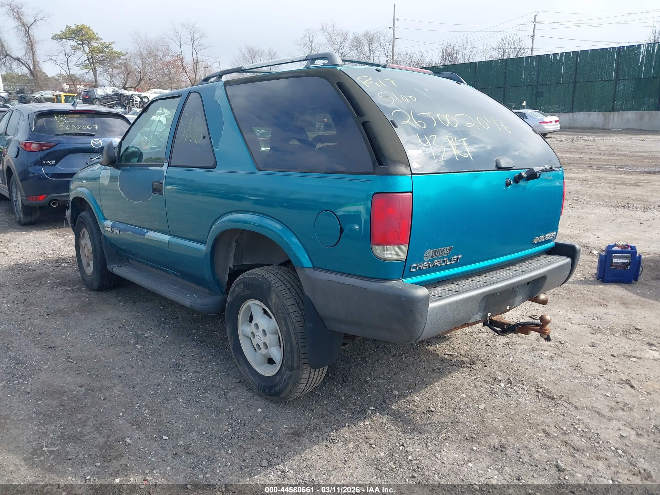 1995 Chevrolet Blazer   Синий vin: 1GNCT18WXS2146262