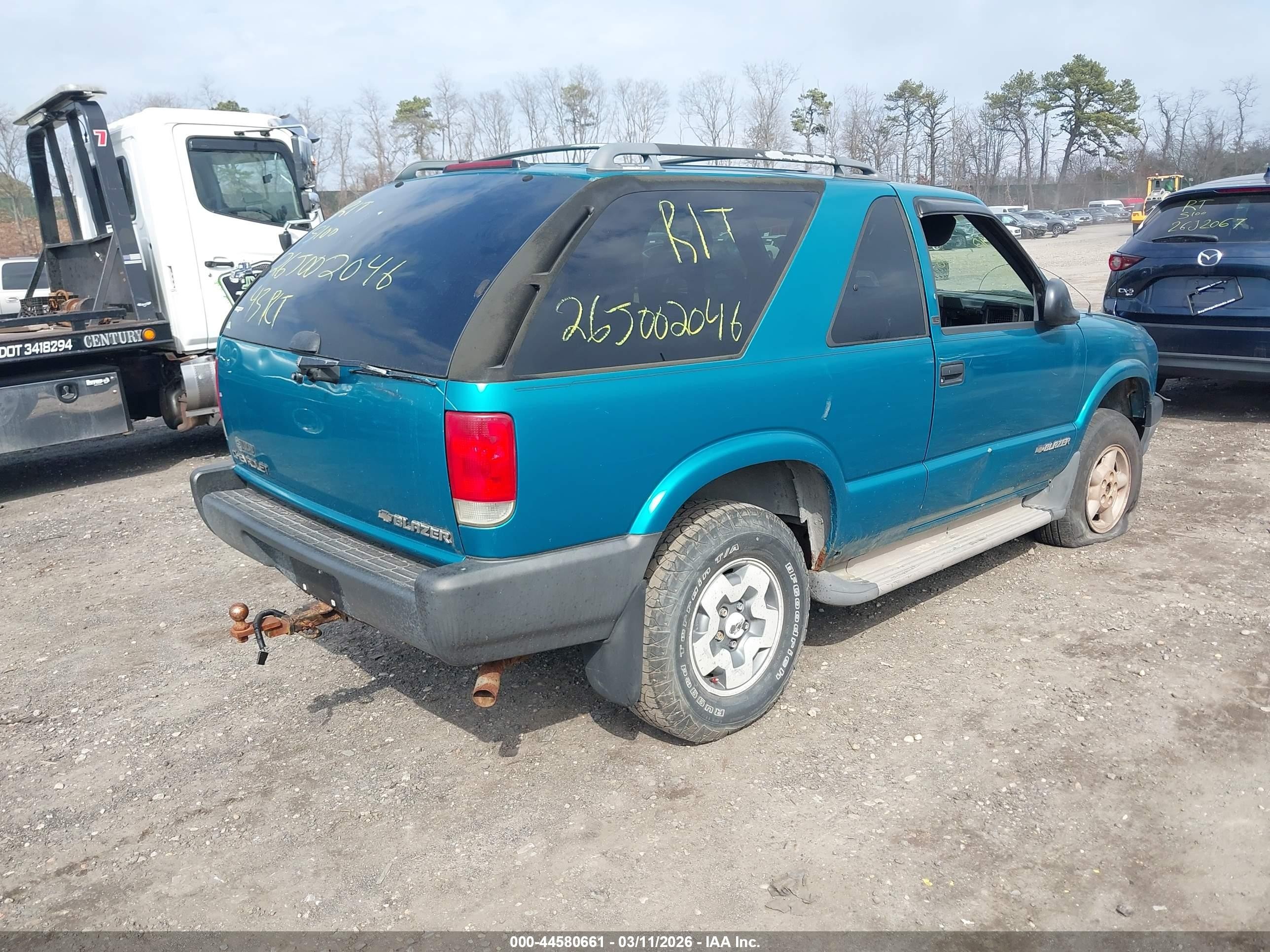 1995 Chevrolet Blazer   Синий vin: 1GNCT18WXS2146262