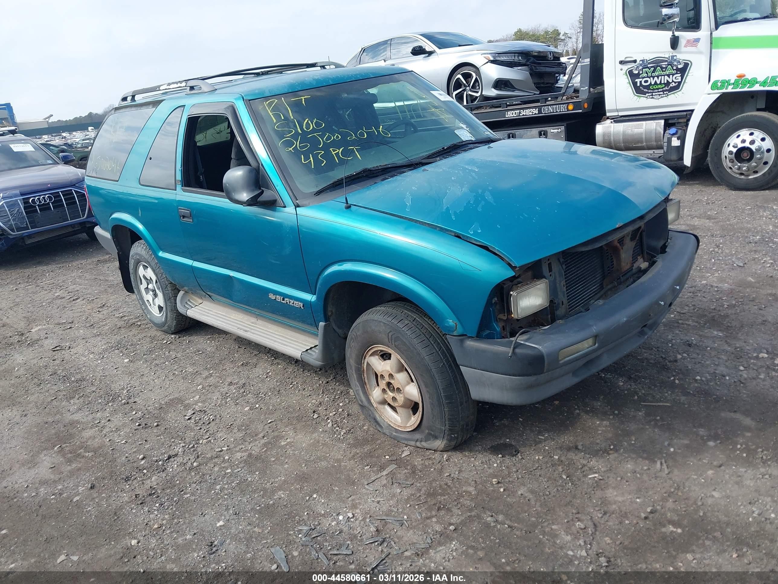1995 Chevrolet Blazer   Blue vin: 1GNCT18WXS2146262