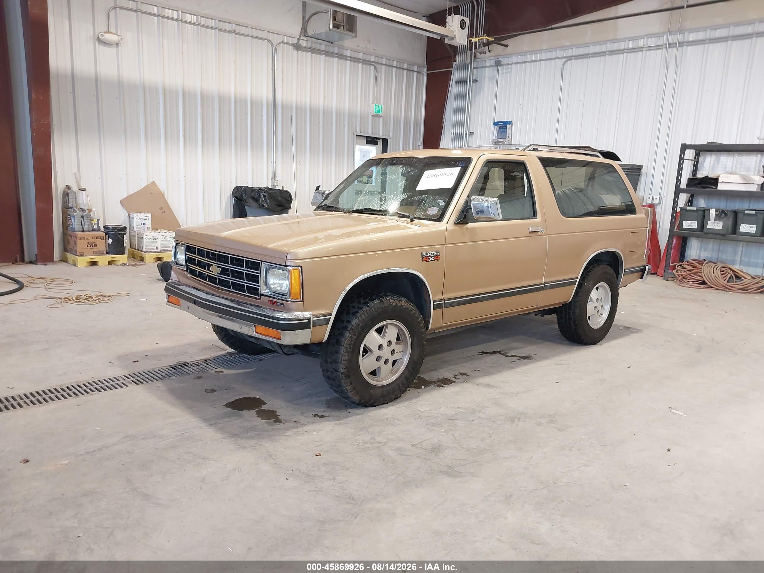 1989 Chevrolet Blazer S10 Tan vin: 1GNCT18Z2K8207739