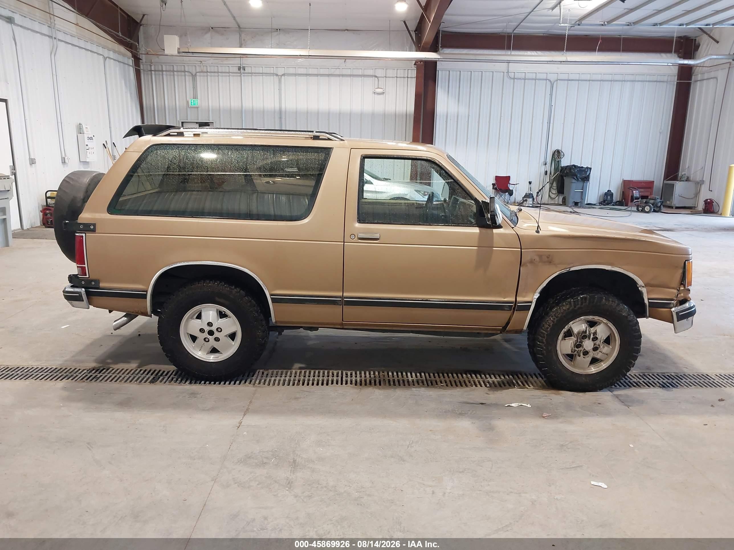 1989 Chevrolet Blazer S10 Tan vin: 1GNCT18Z2K8207739