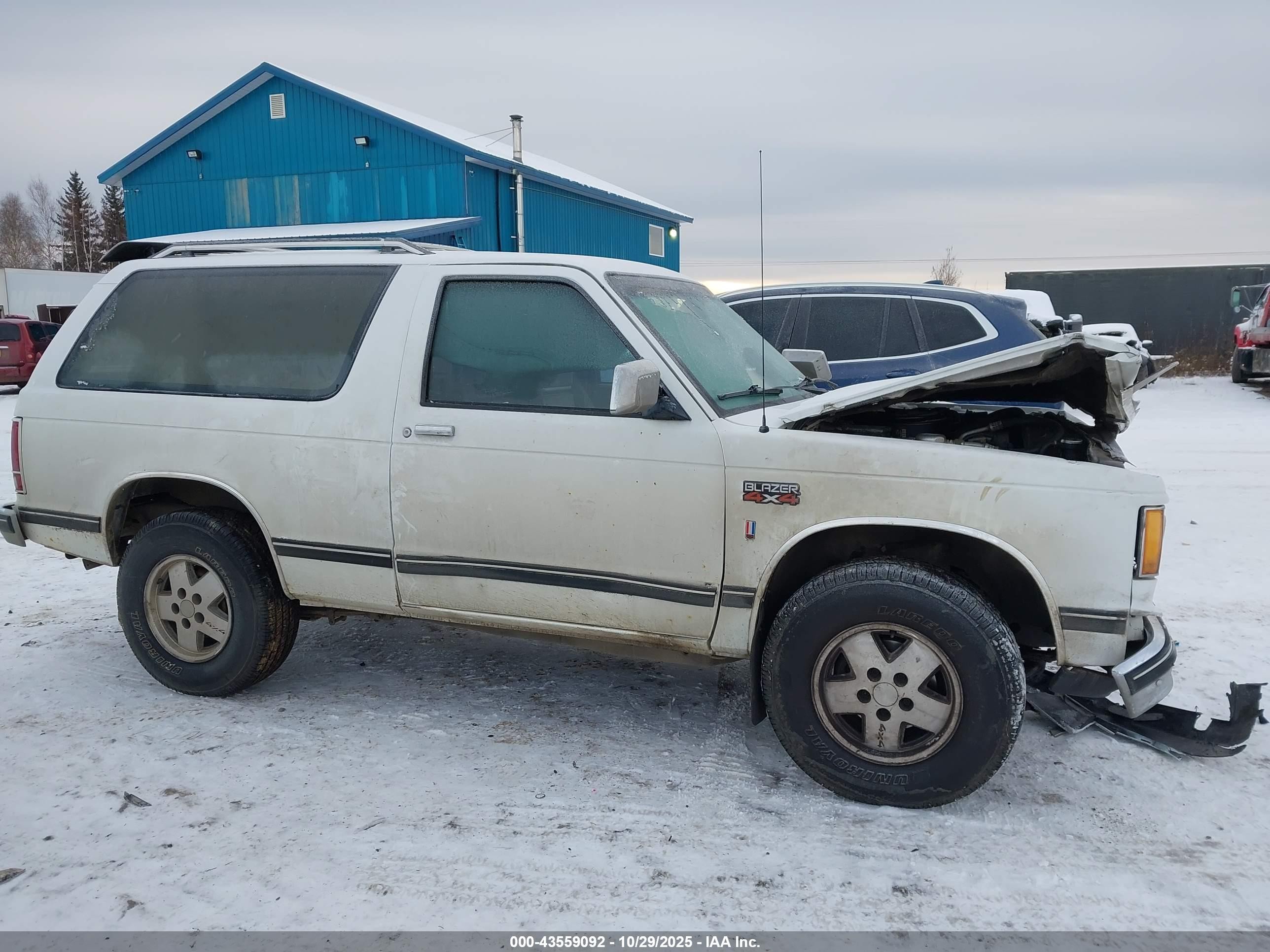 1989 Chevrolet Blazer S10 White vin: 1GNCT18Z6K0133403