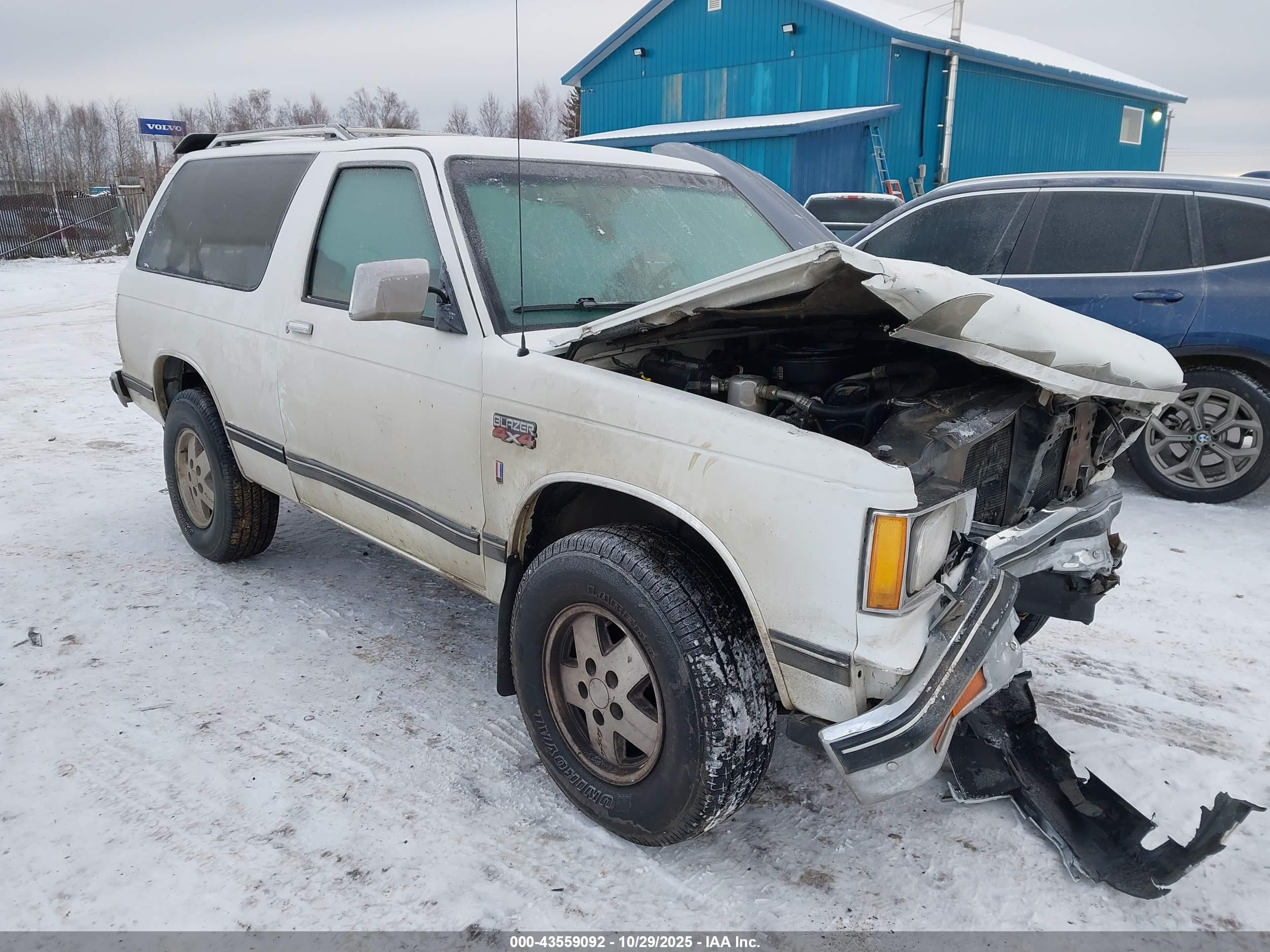 1989 Chevrolet Blazer S10 White vin: 1GNCT18Z6K0133403