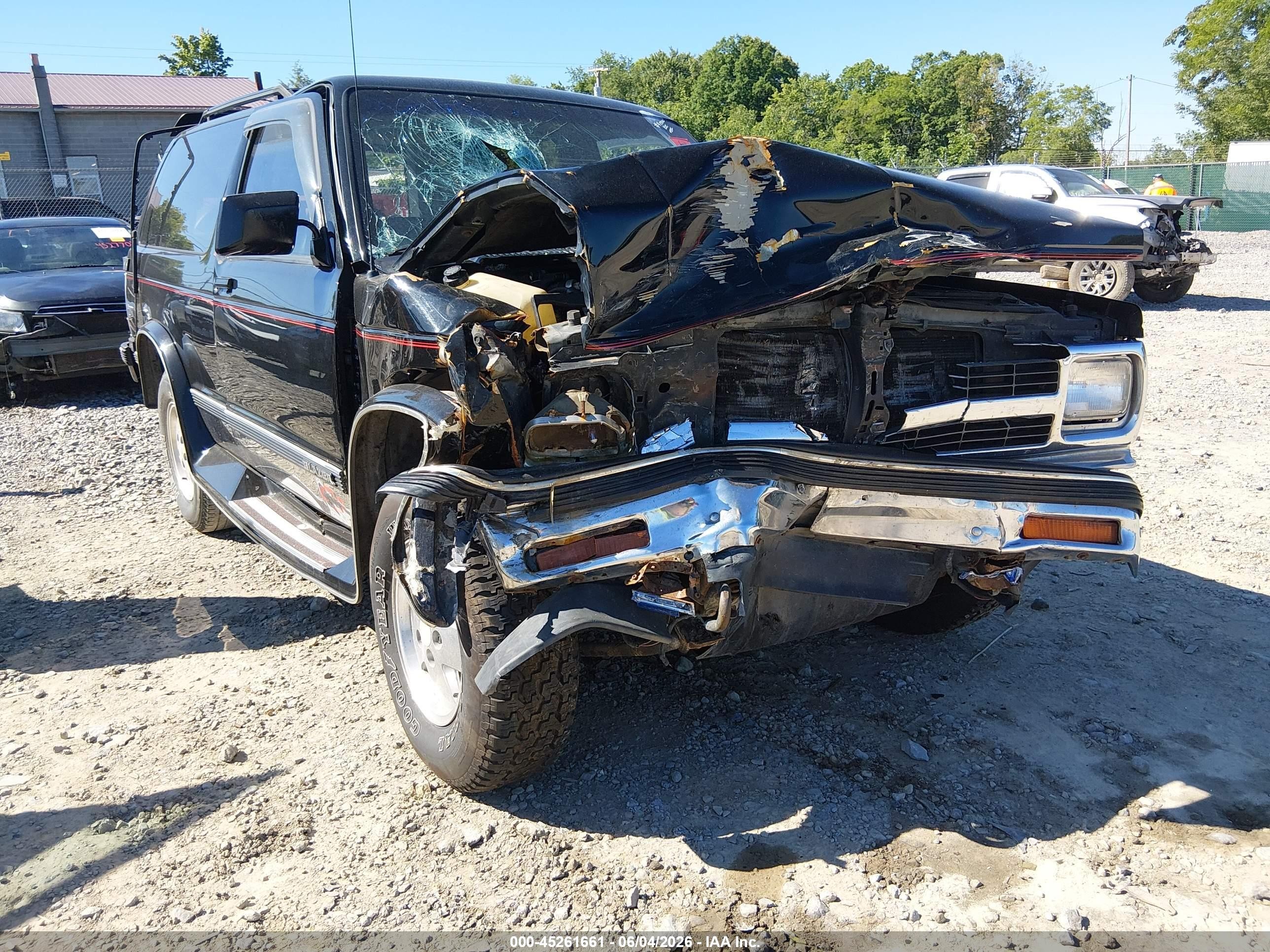 1991 Chevrolet Blazer S10 Black vin: 1GNCT18Z8M0107033