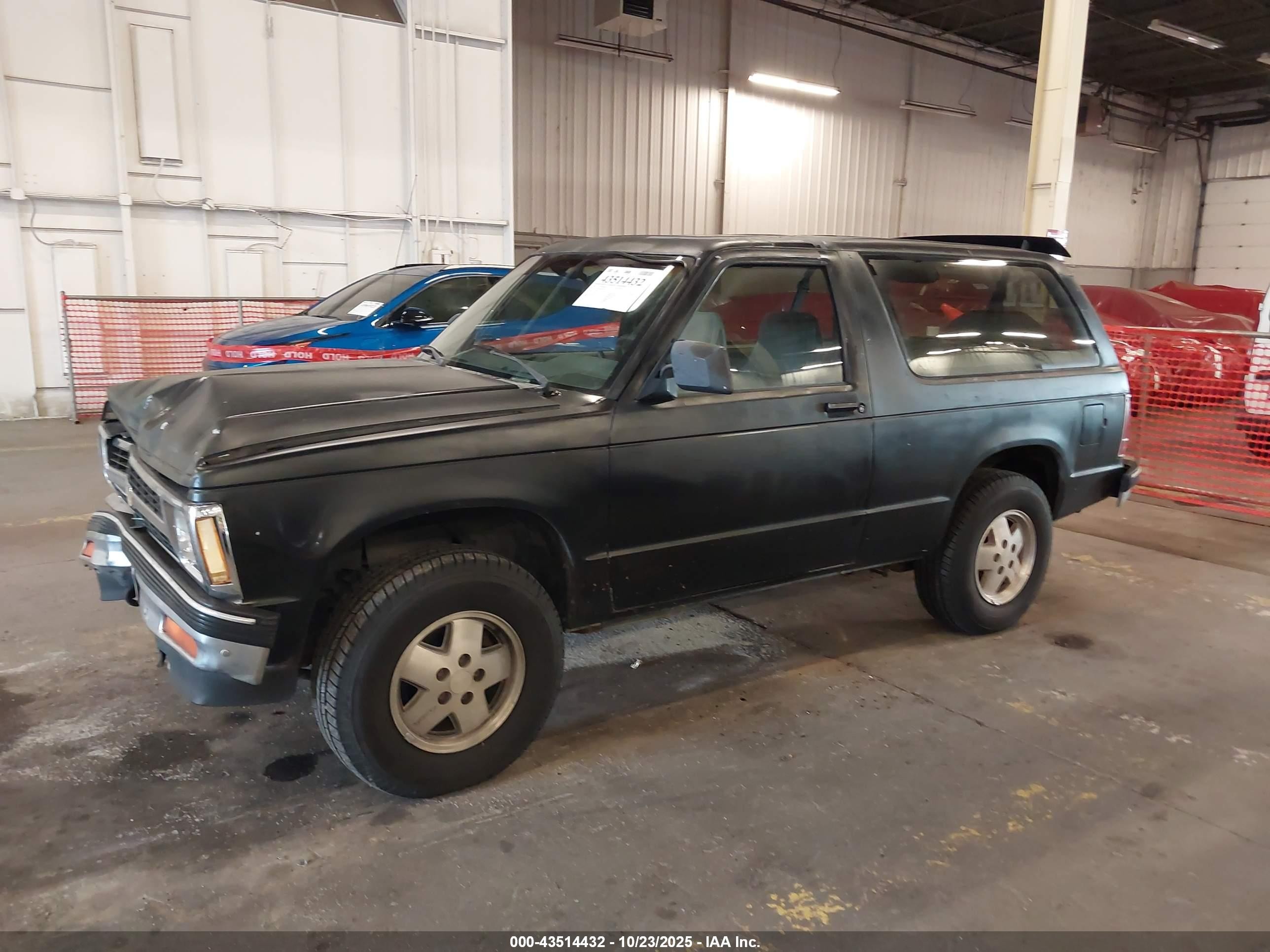 1991 Chevrolet Blazer S10 Black vin: 1GNCT18ZXM8134574