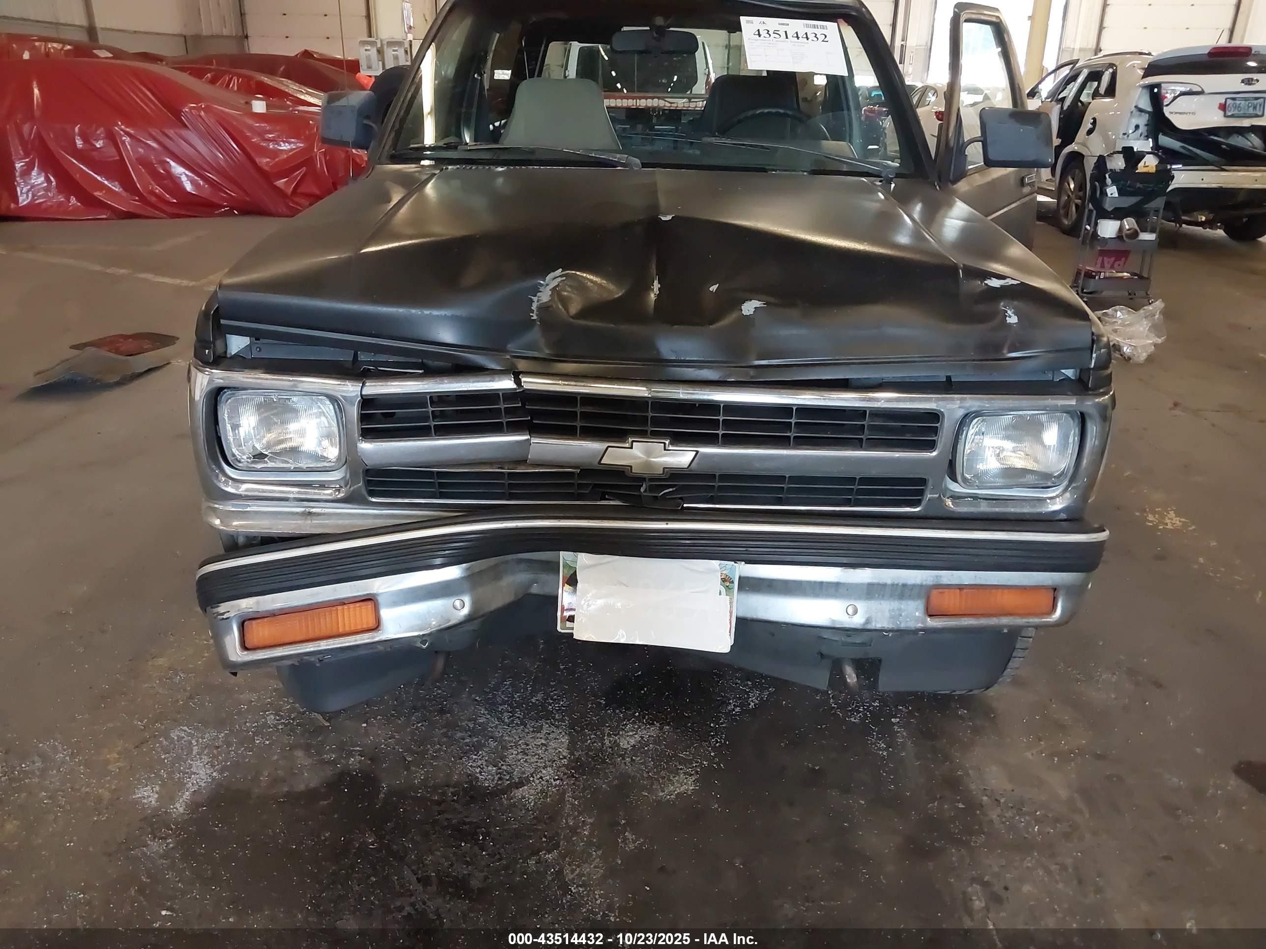1991 Chevrolet Blazer S10 Black vin: 1GNCT18ZXM8134574