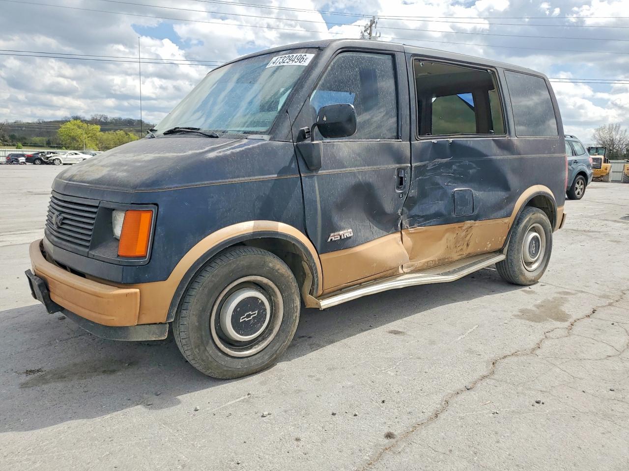 1987 Chevrolet Astro Blue vin: 1GNDM15Z2HB186277
