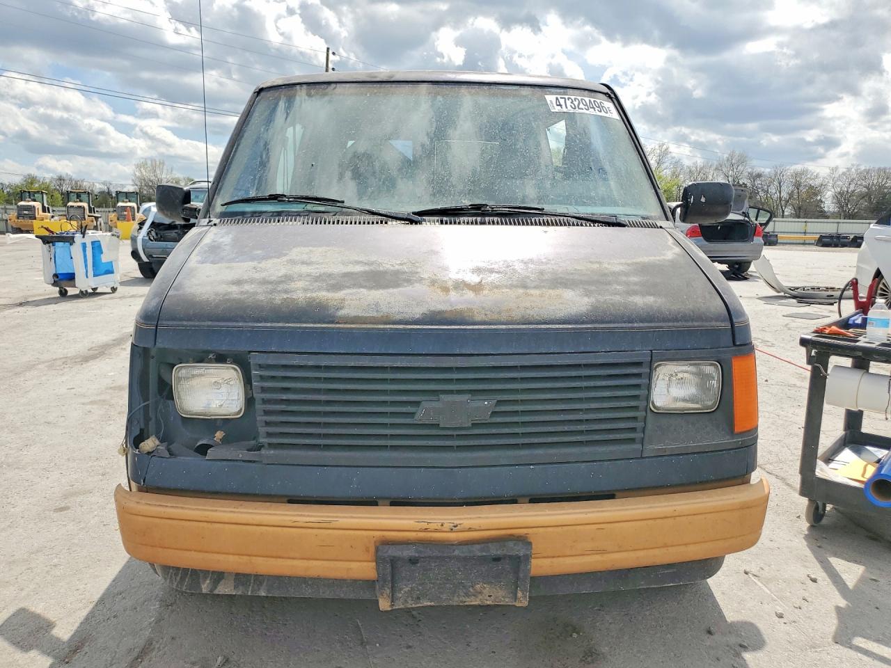 1987 Chevrolet Astro Blue vin: 1GNDM15Z2HB186277