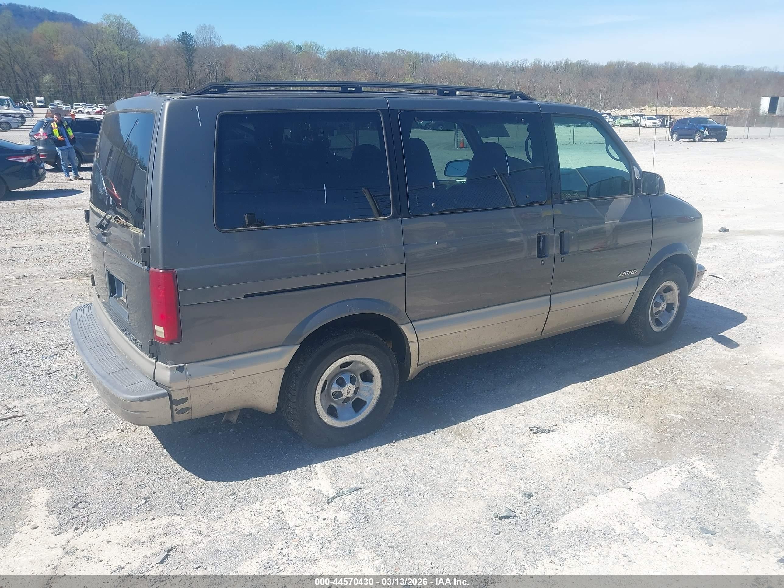 2001 Chevrolet Astro Ls Gray vin: 1GNDM19W01B149850