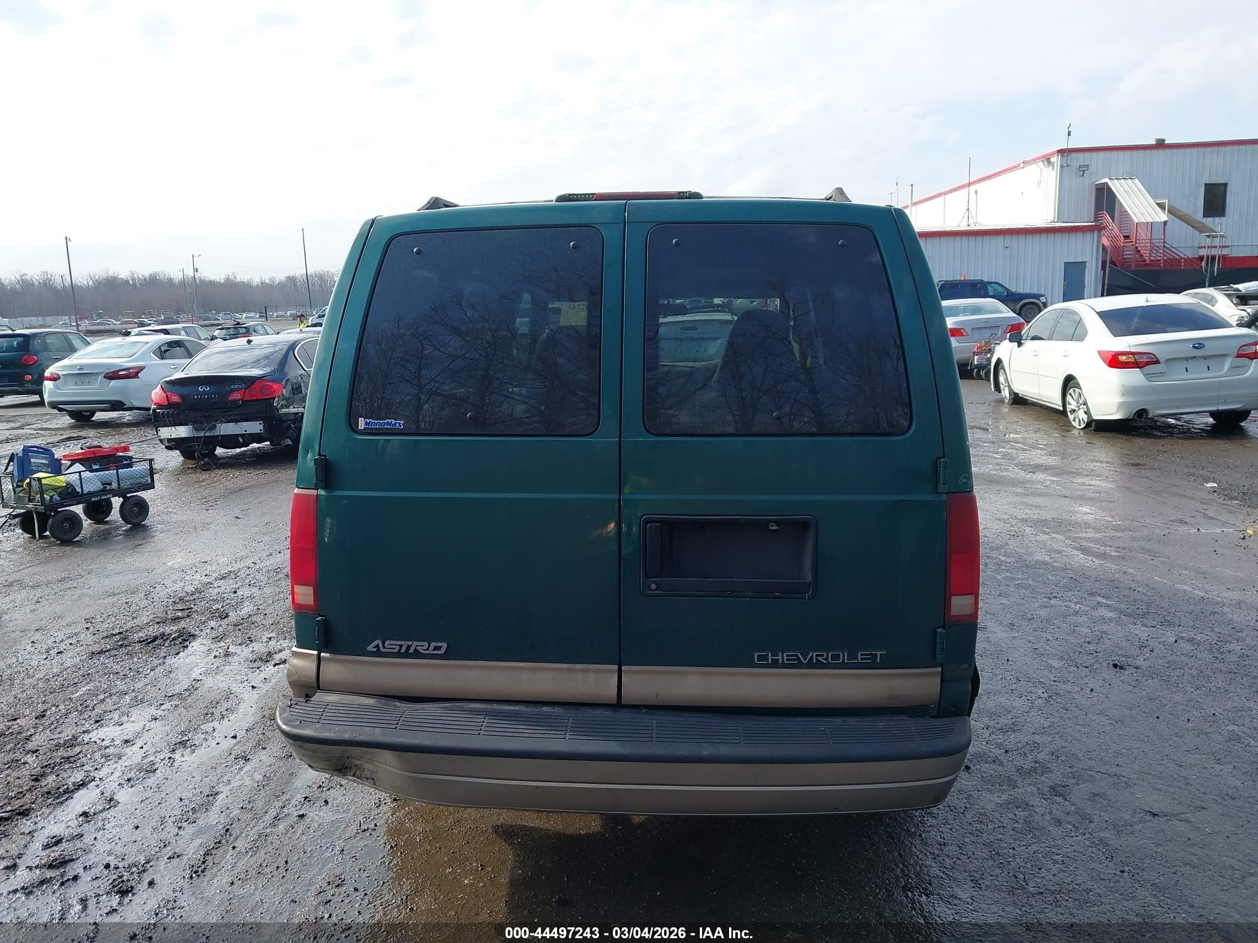2000 Chevrolet Astro   Green vin: 1GNDM19W0YB146487