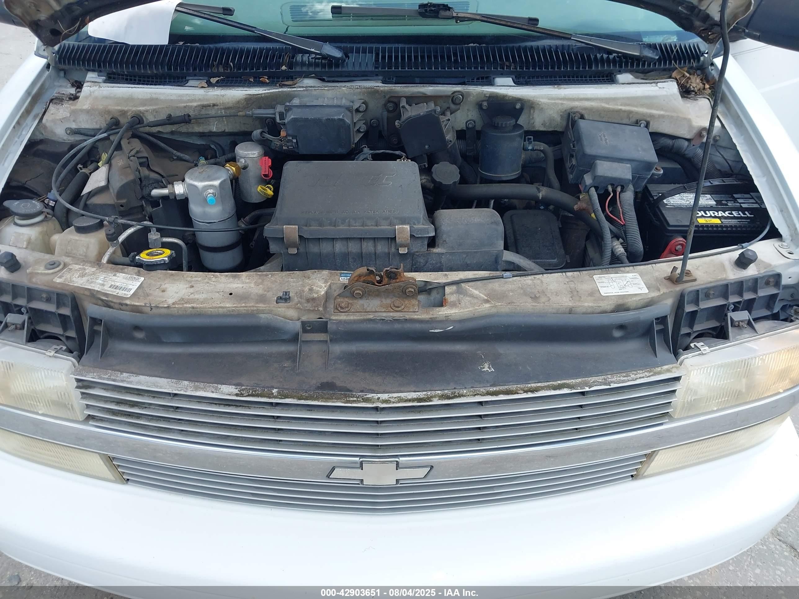 1997 Chevrolet Astro   White vin: 1GNDM19W1VB158532