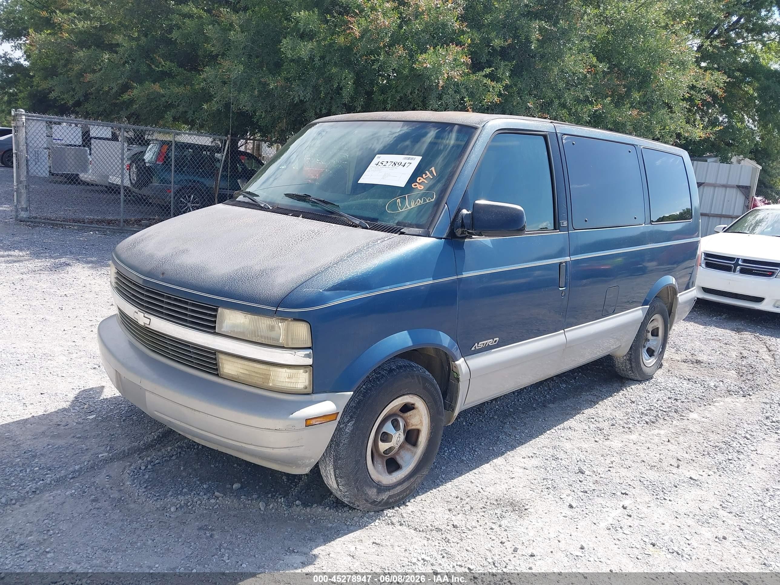 1998 Chevrolet Astro   Blue vin: 1GNDM19W1WB199079