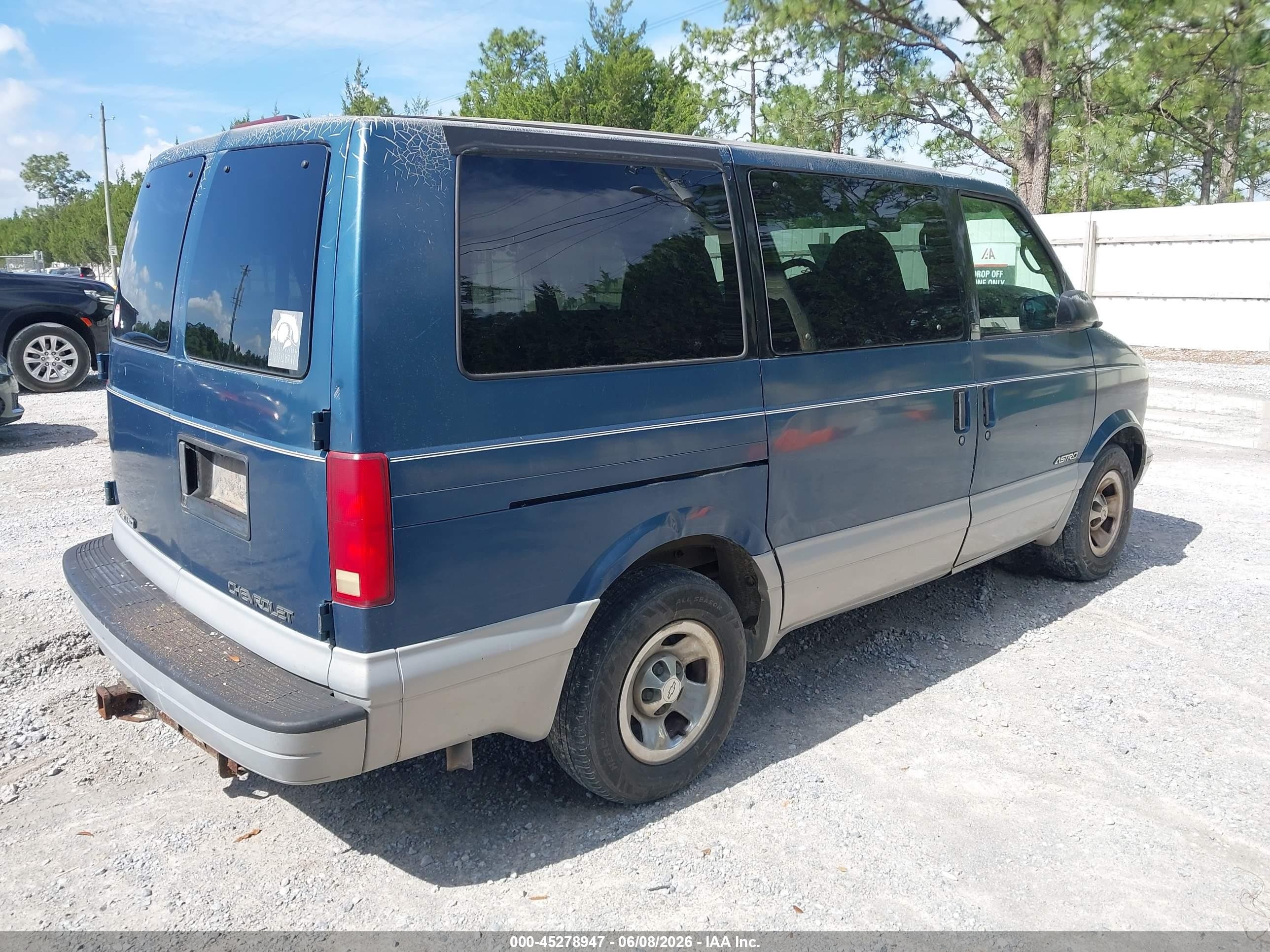 1998 Chevrolet Astro   Blue vin: 1GNDM19W1WB199079