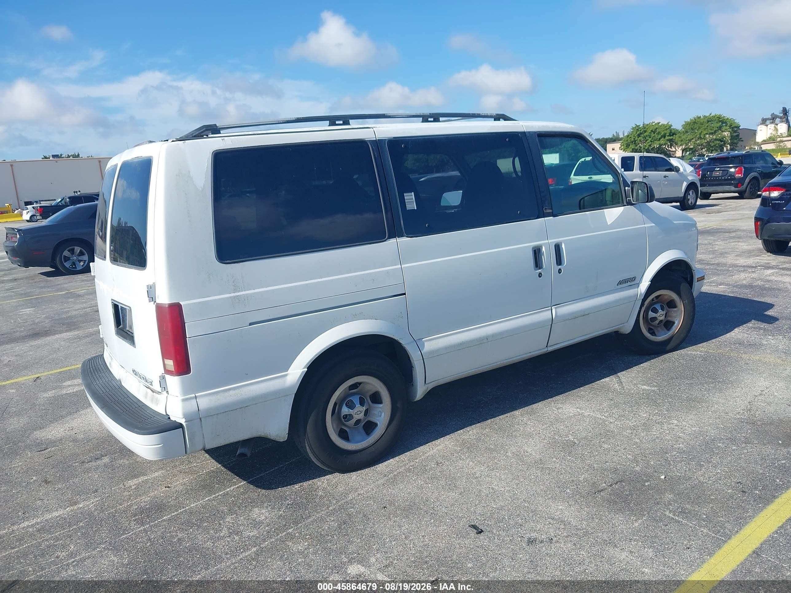 2001 Chevrolet Astro Ls Белый vin: 1GNDM19W21B121483