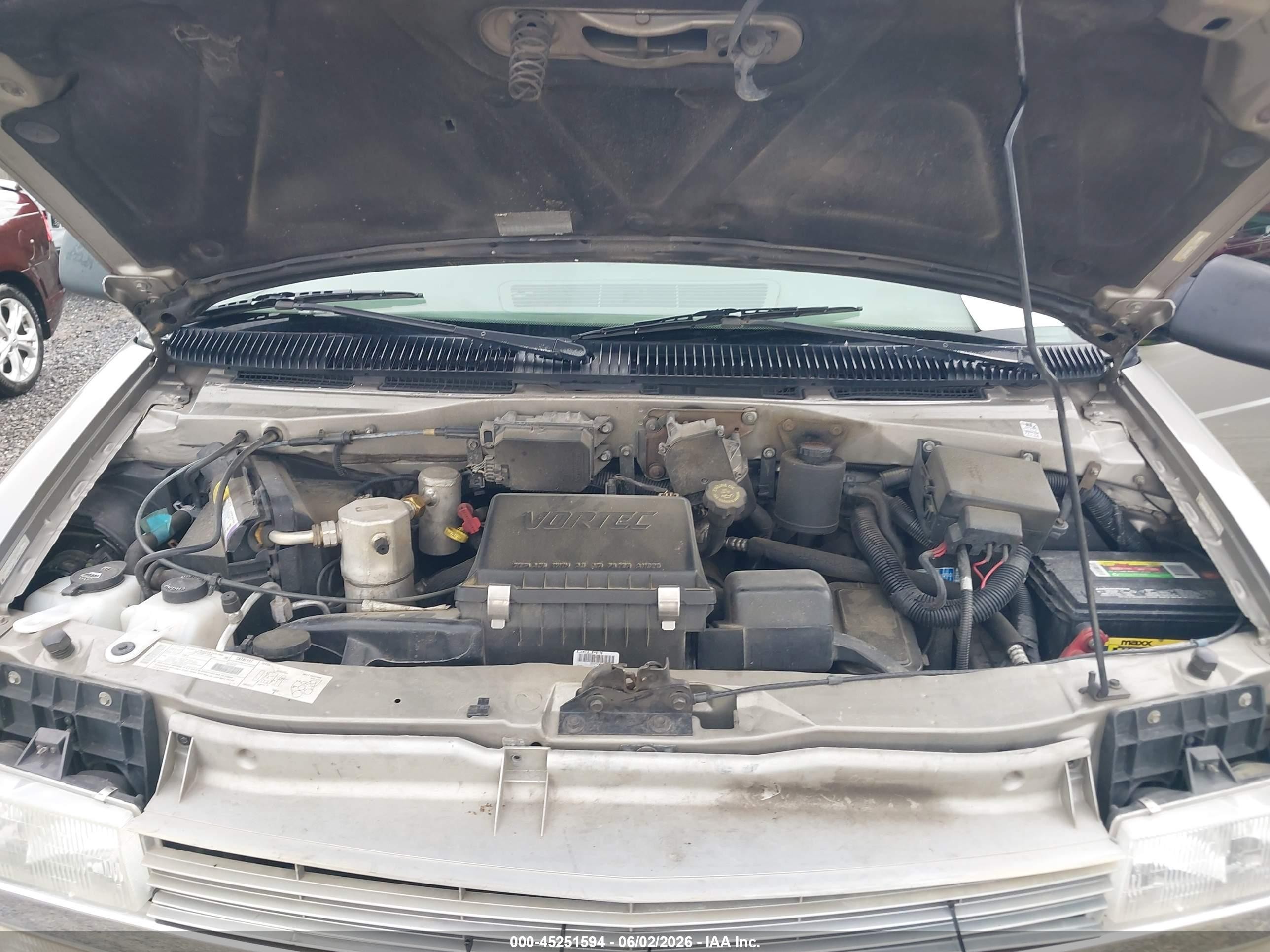 2001 Chevrolet Astro Ls Champagne vin: 1GNDM19W21B126604