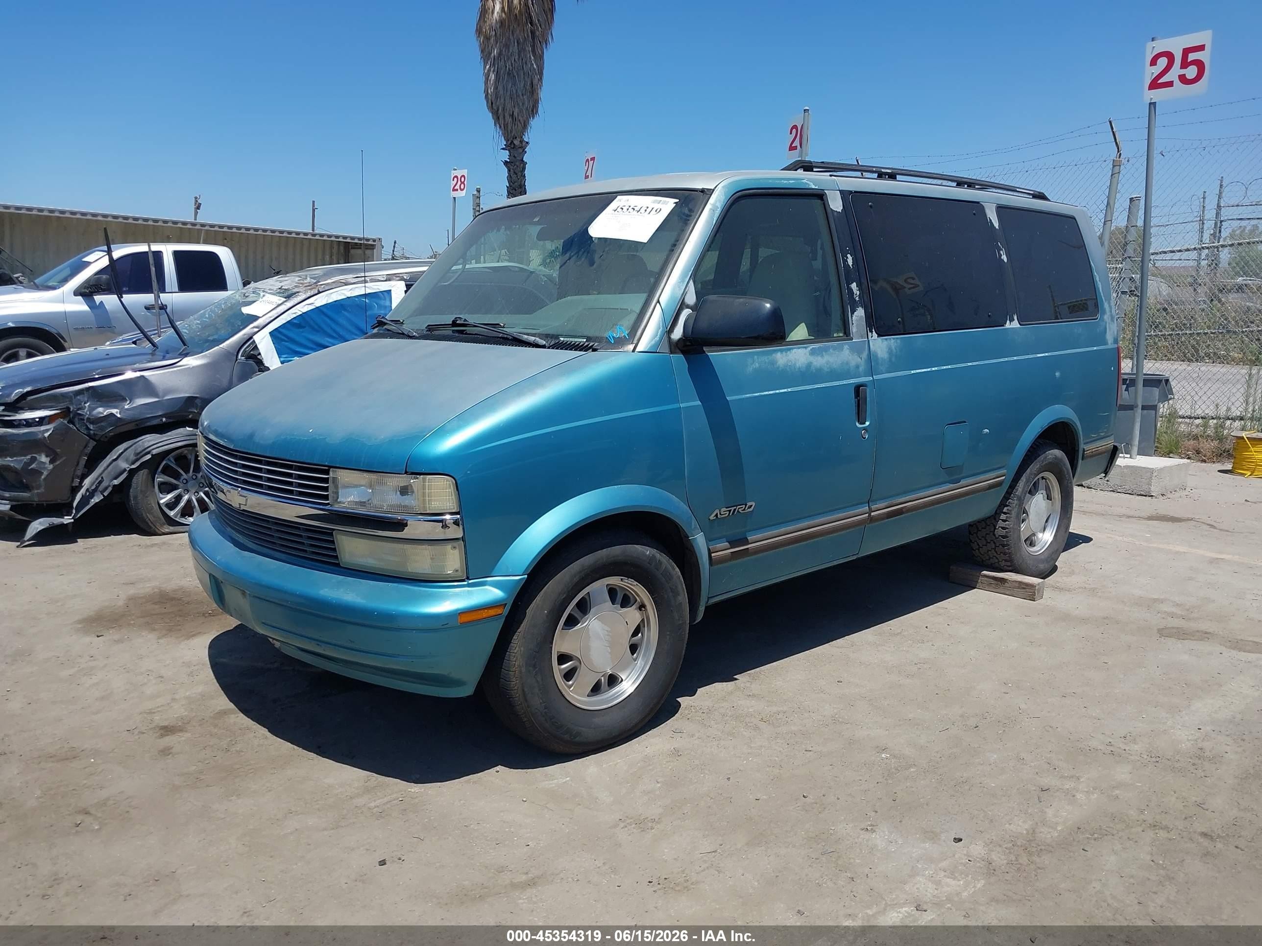 1995 Chevrolet Astro   Light Blue vin: 1GNDM19W2SB262605