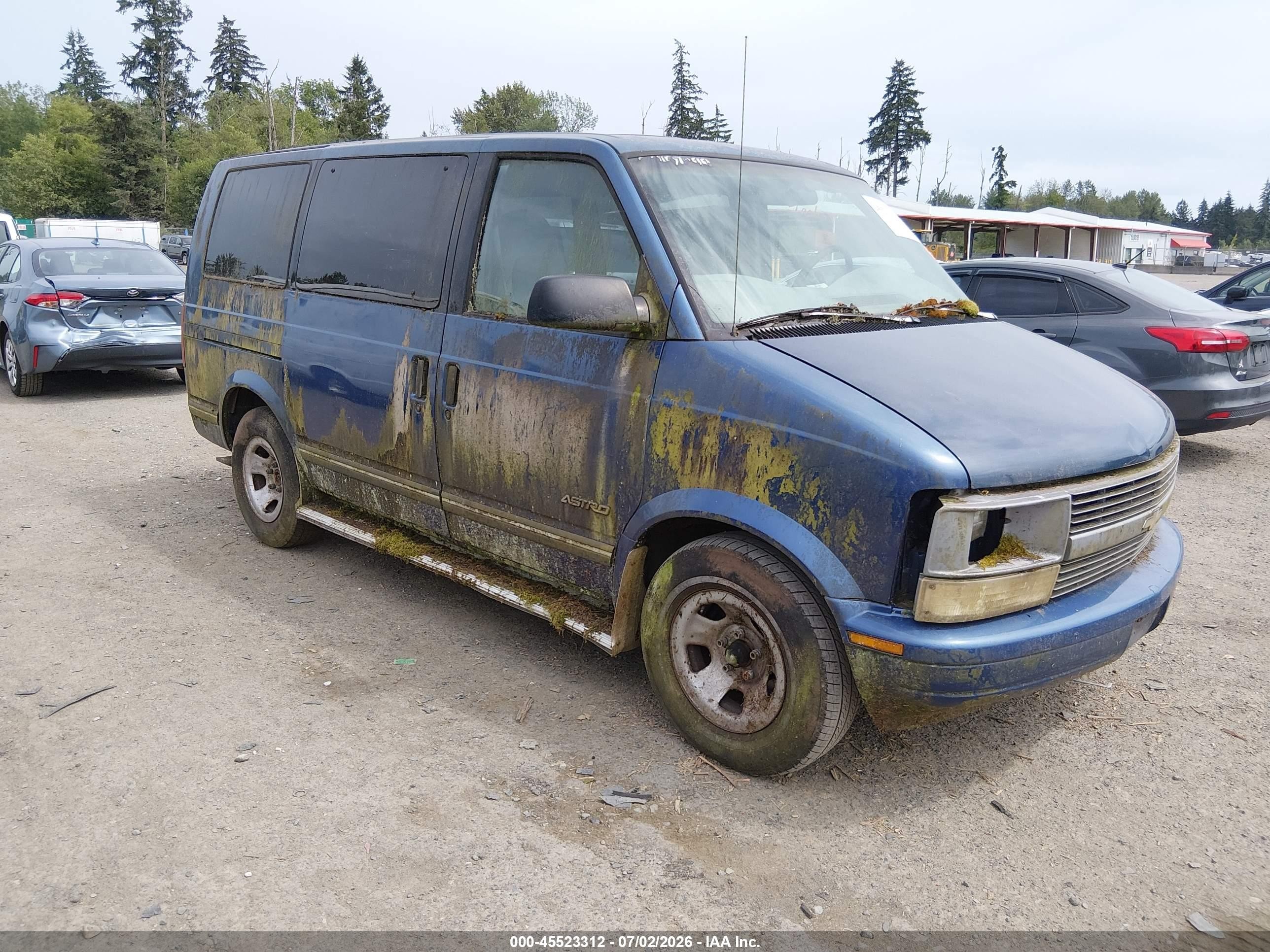 1997 Chevrolet Astro Passenger Ls Cmi Blue vin: 1GNDM19W2VB199607